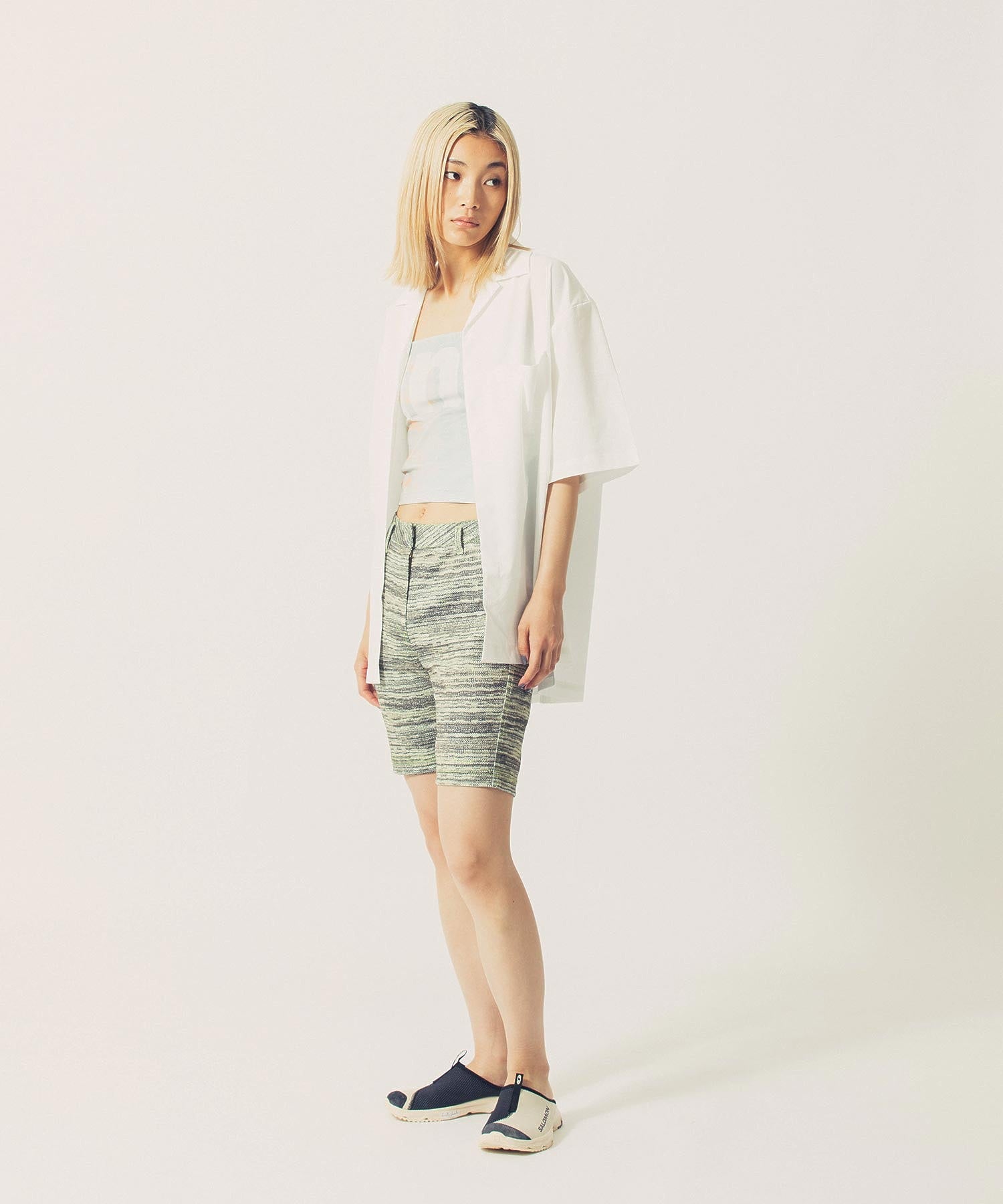 THE OPEN PRODUCT /ザオープンプロダクト/ PRINTED FITTED SHORTS GTO221PT003