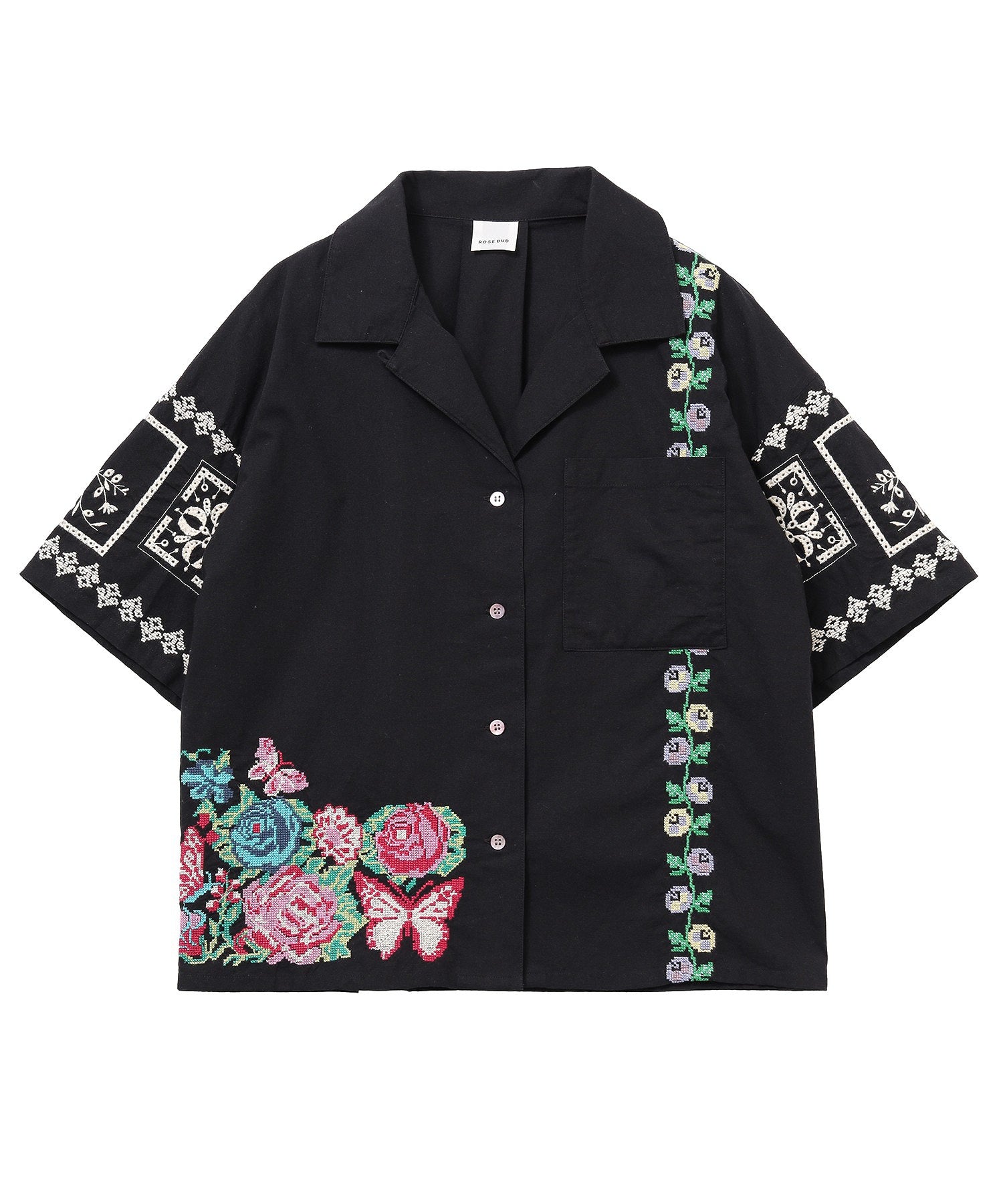 FLOWER EMBROIDARY SHIRT