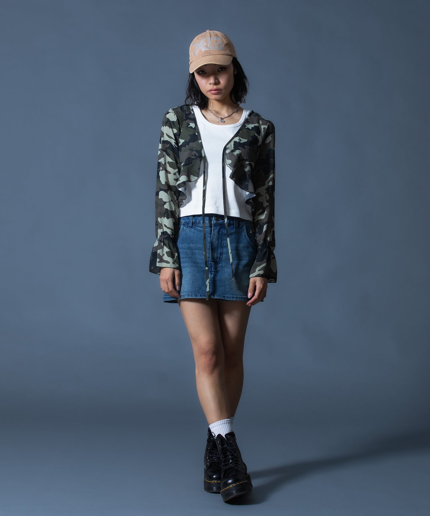 HIBISCUS CAMOUFLAGE BLOUSE