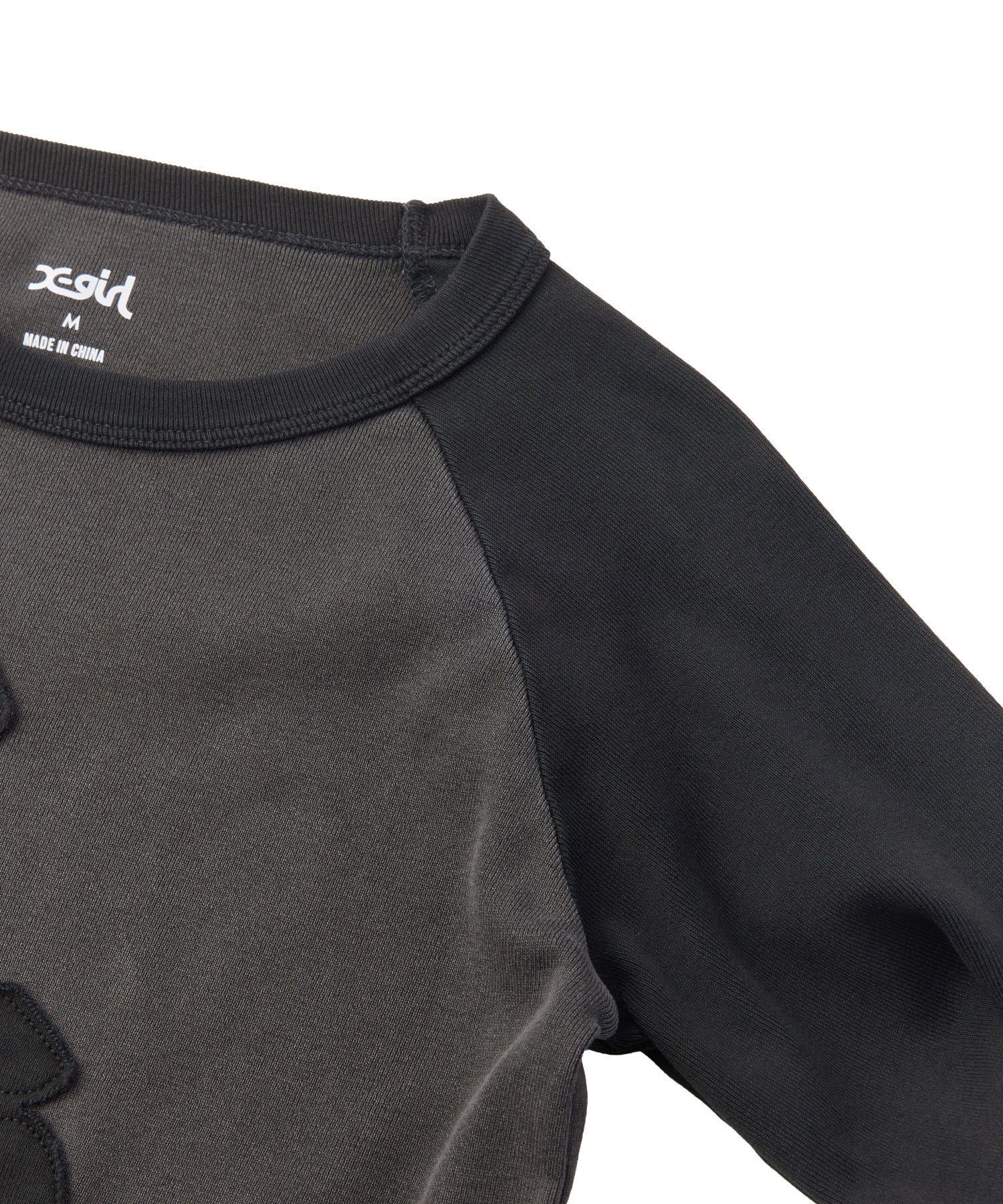 PIGMENT DYED PATCH RAGLAN L/S BABY TEE