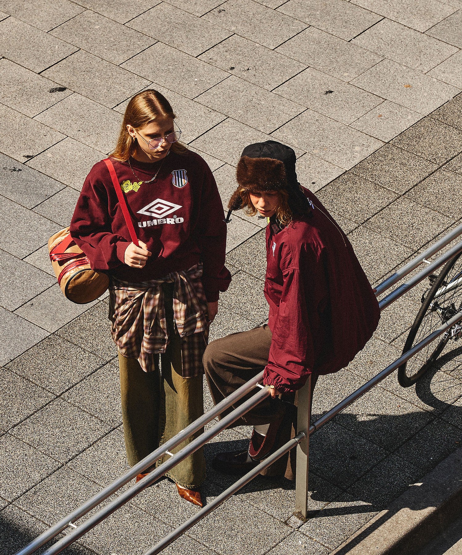 UMBRO × ROSE BUD/NYLON PUFFER JACKET