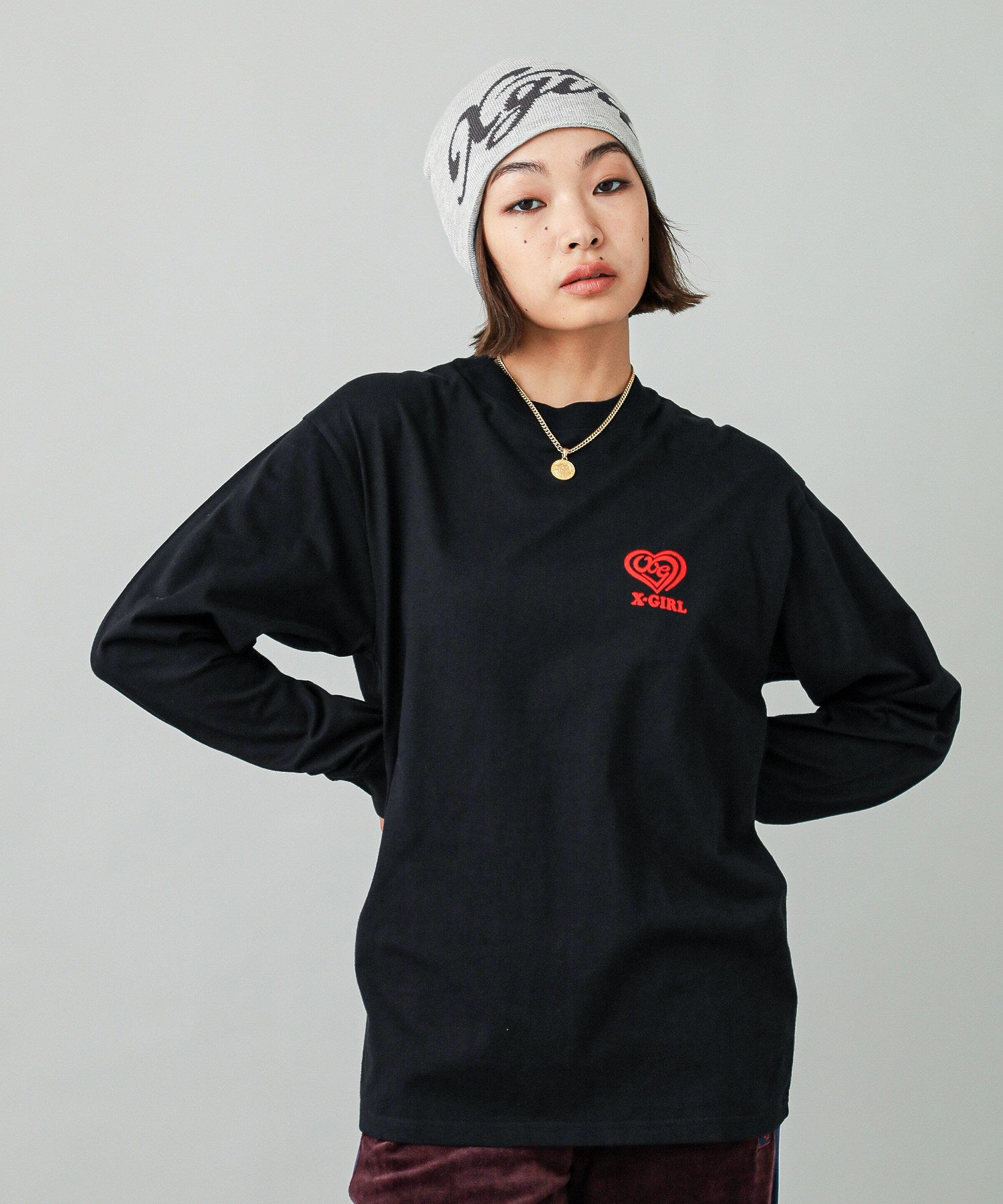 SPIRAL HEART LOGO L/S TEE