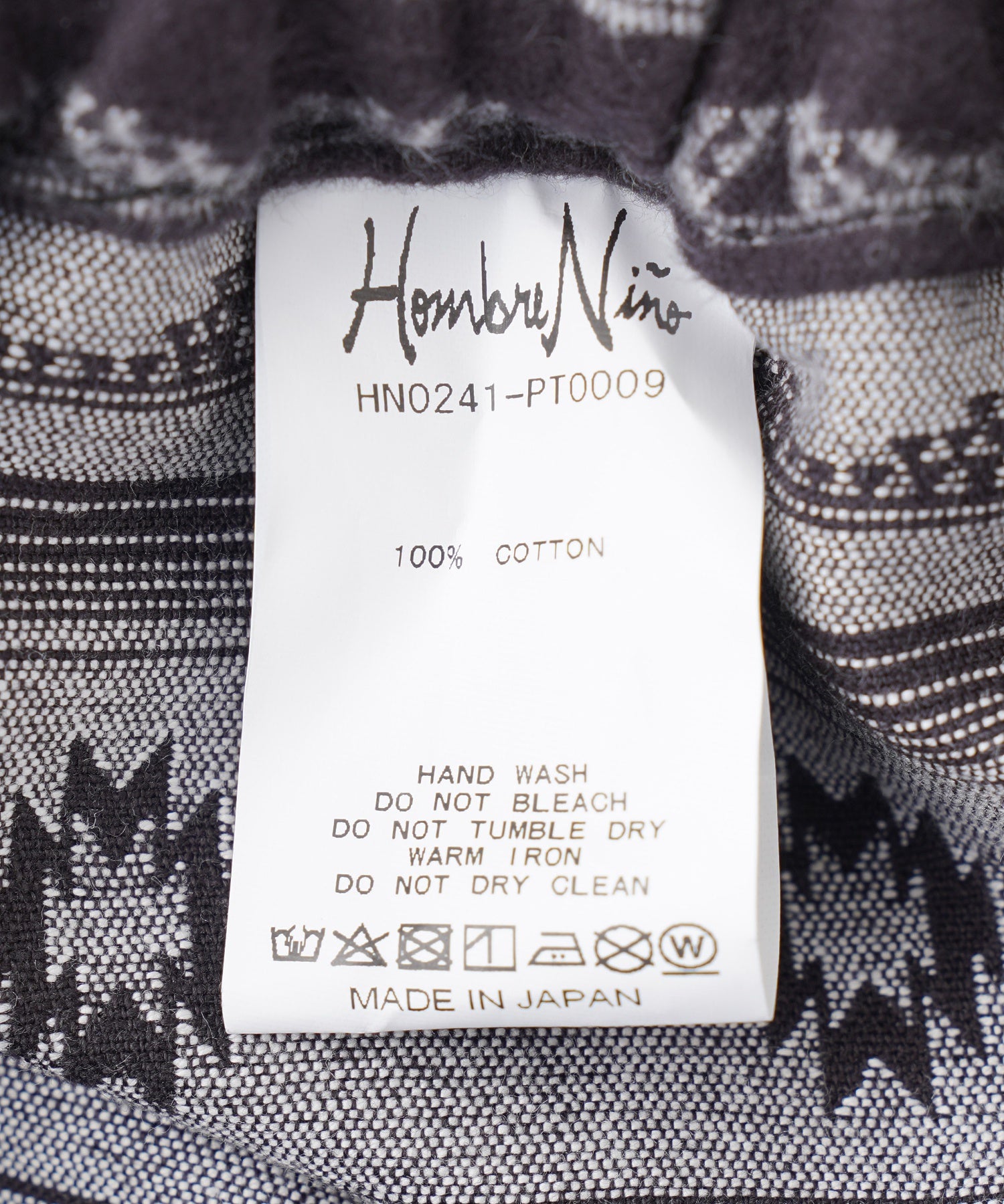 Hombre Nino/オンブレニーニョ/JACQUARD EASY SHORTS/HN0241-PT0009