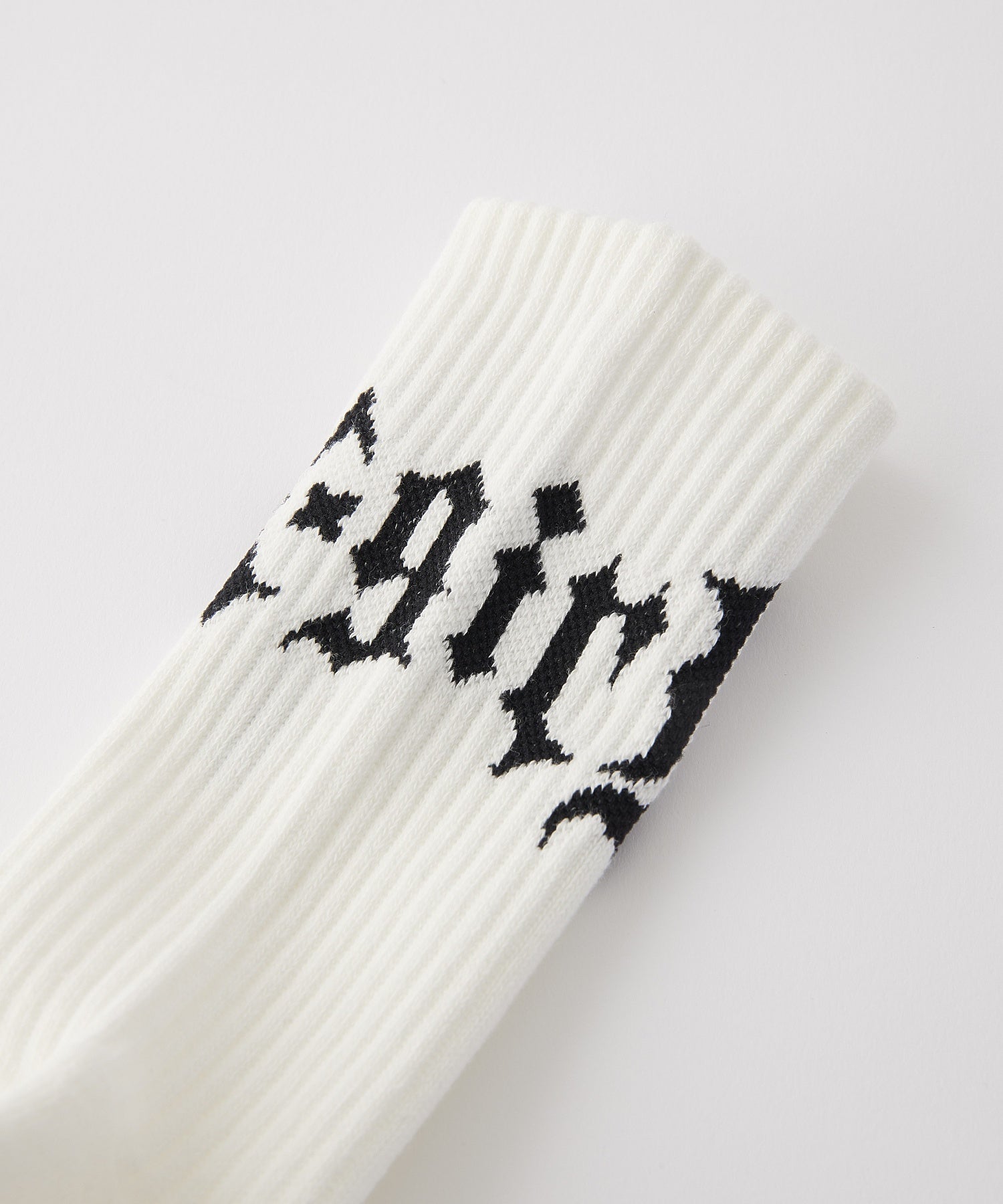 GOTHIC LOGO RIB SOCKS