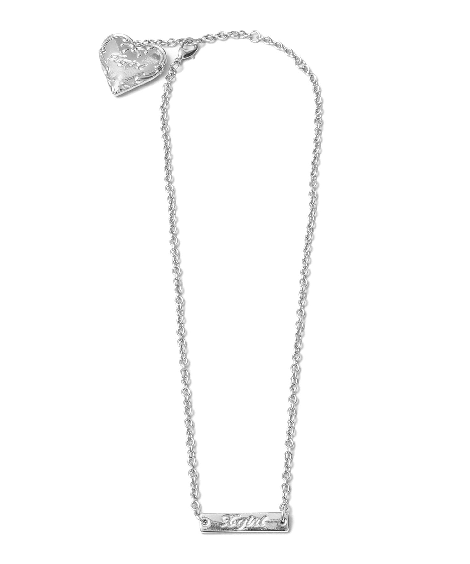 2WAY PLATE AND HEART NECKLACE