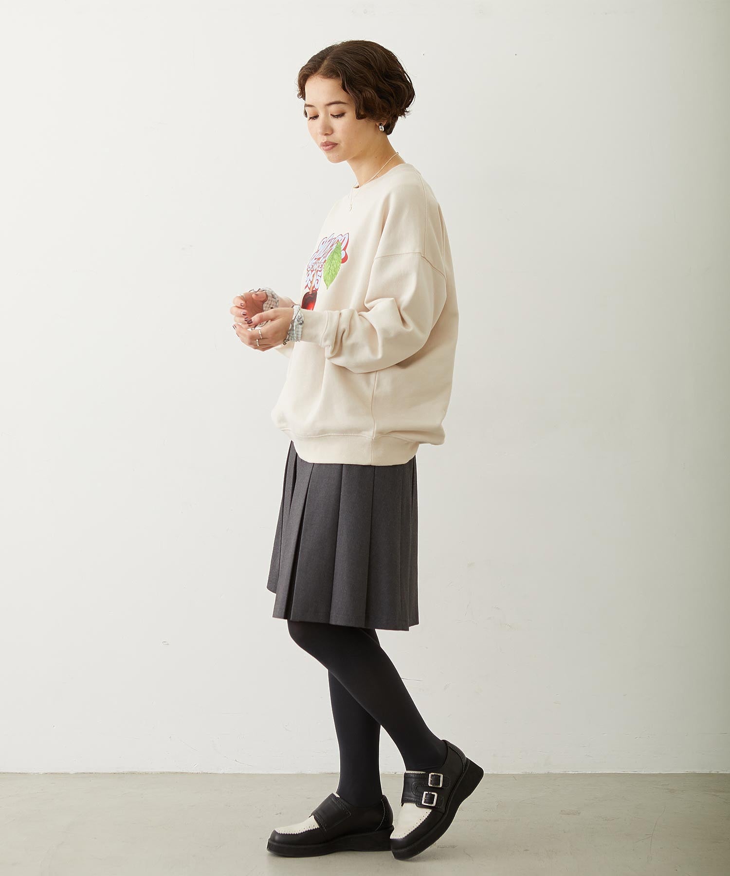 CHERRY LOGO SWEAT TOP