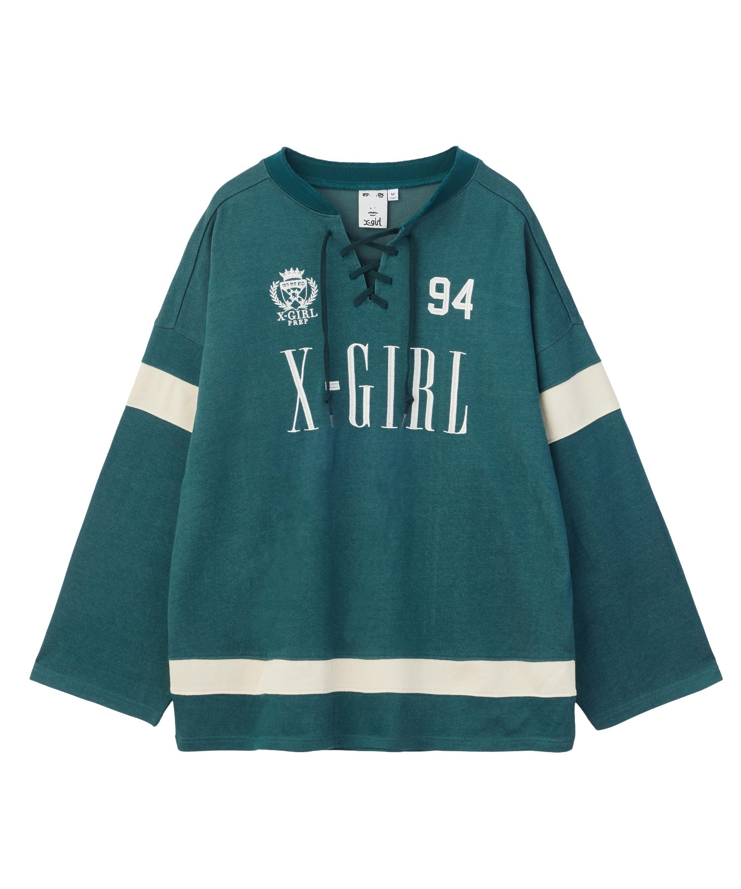 LACED UP FOOTBALL L/S TOP