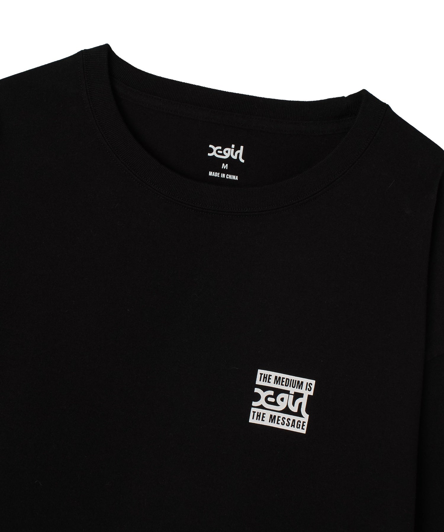 BRUSHED COLLAGE GRAPHIC LOGO L/S BIG TEE DRESS