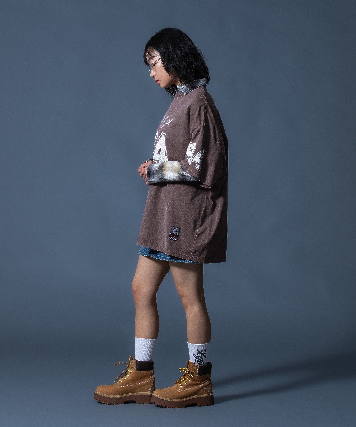 FADED NUMBER S/S BIG TEE DRESS