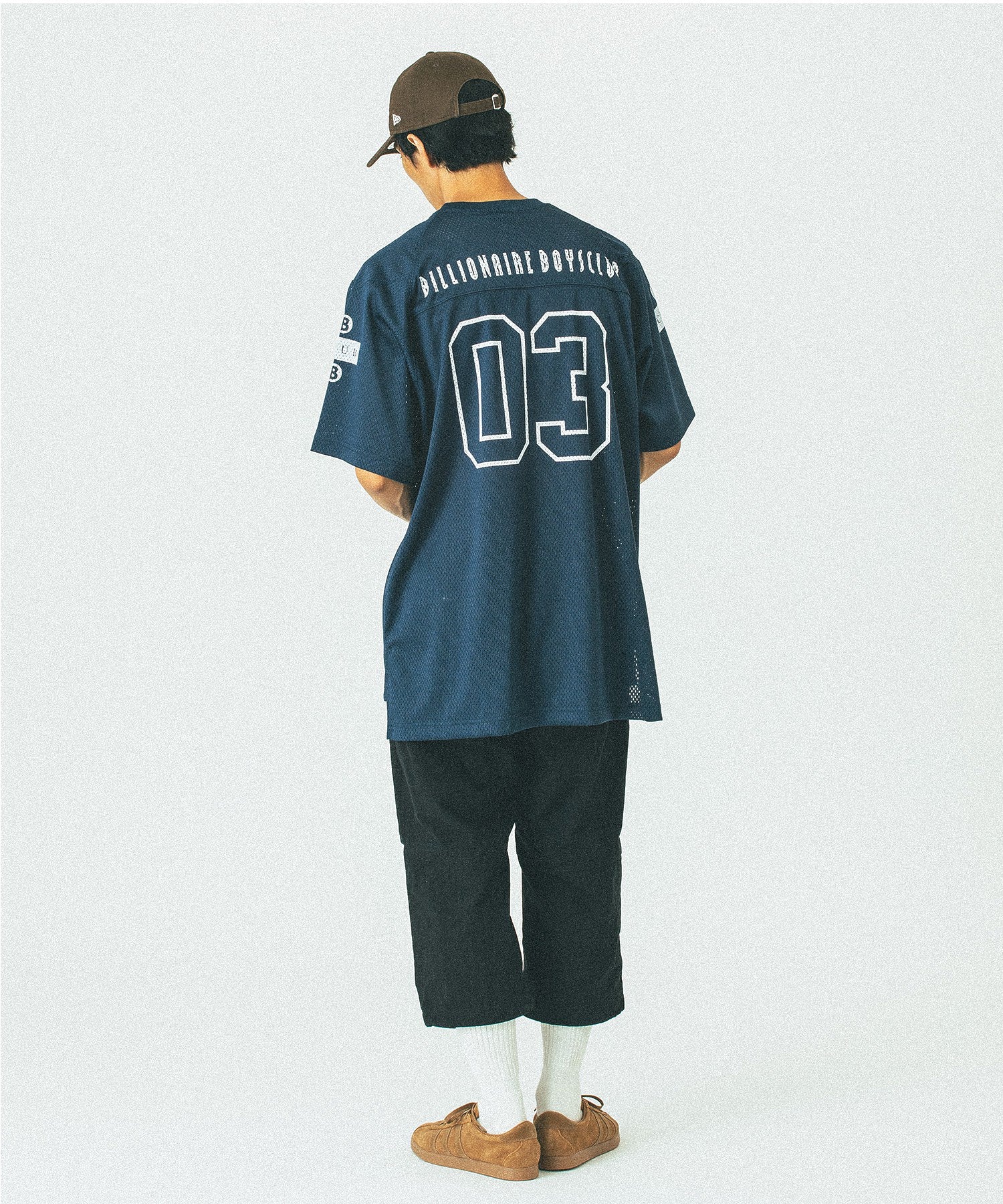 BILLIONAIRE BOYS CLUB/ビリオネア・ボーイズ・クラブ/MESH FOOTBALL T-SHIRT/BBCJP251C009