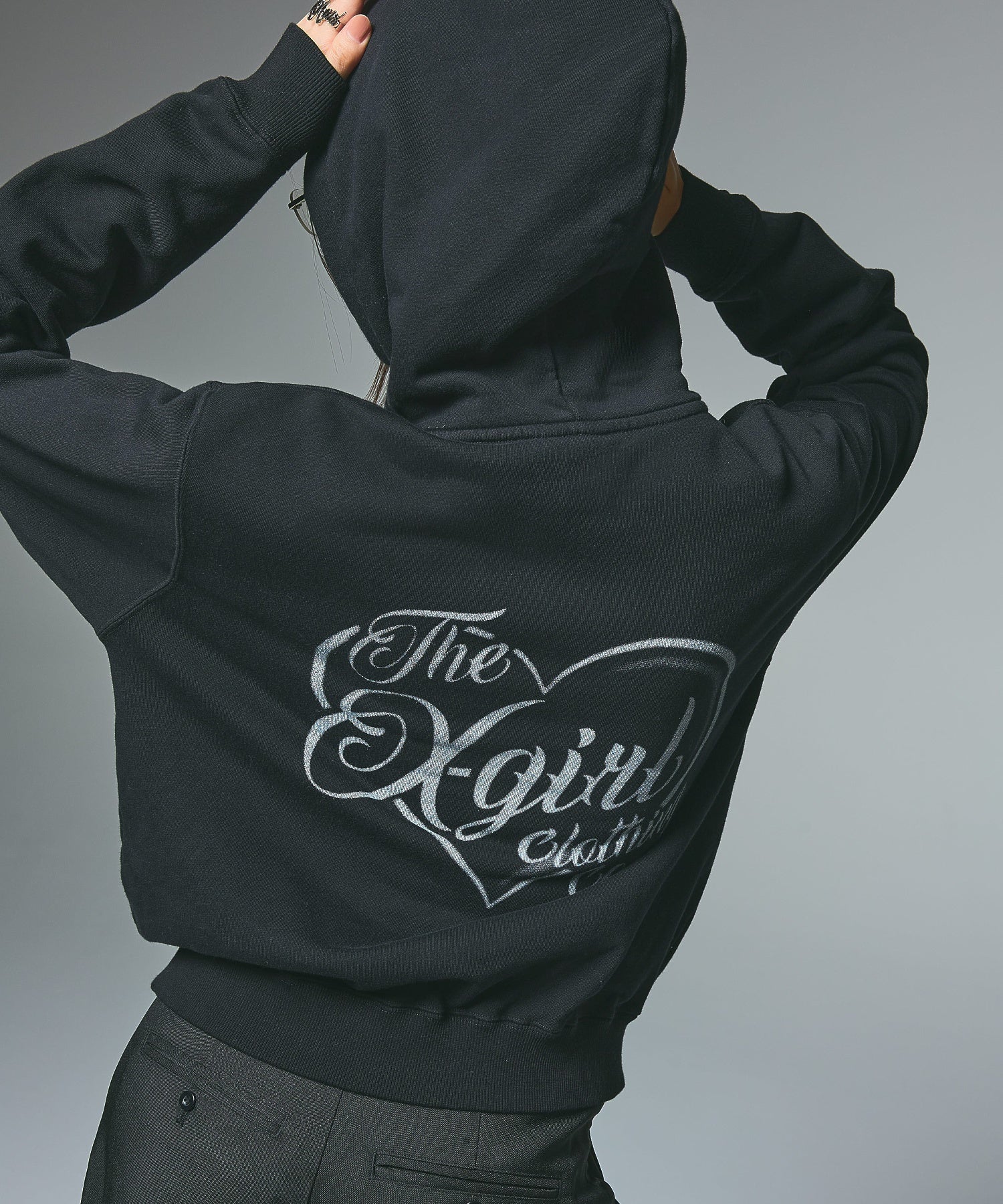 HEART SPRAY LOGO SWEAT HOODIE