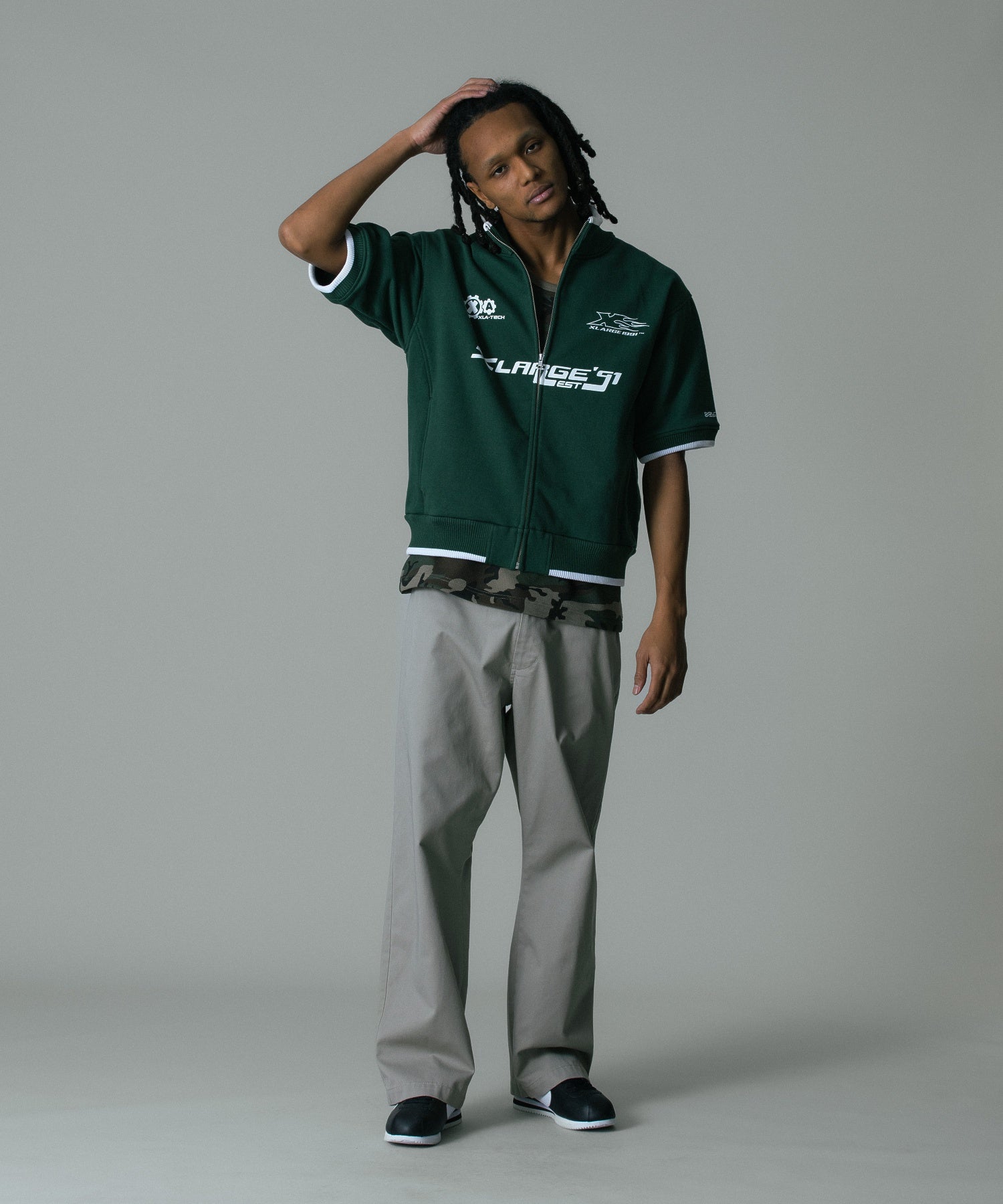 ZIP UP S/S SWEATSHIRT