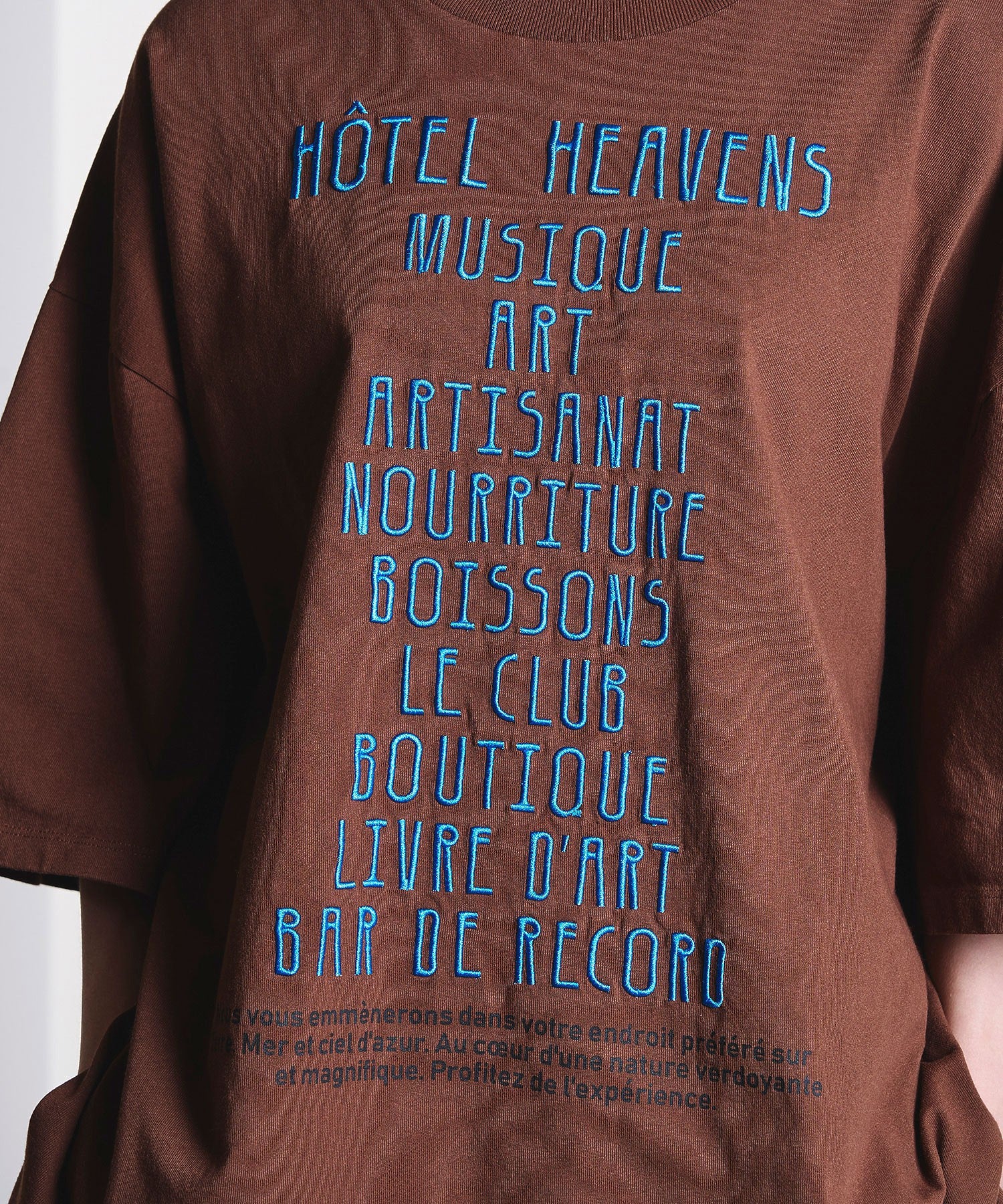 GENE HEAVENS/EMBROIDERY LOGO BIG TEE