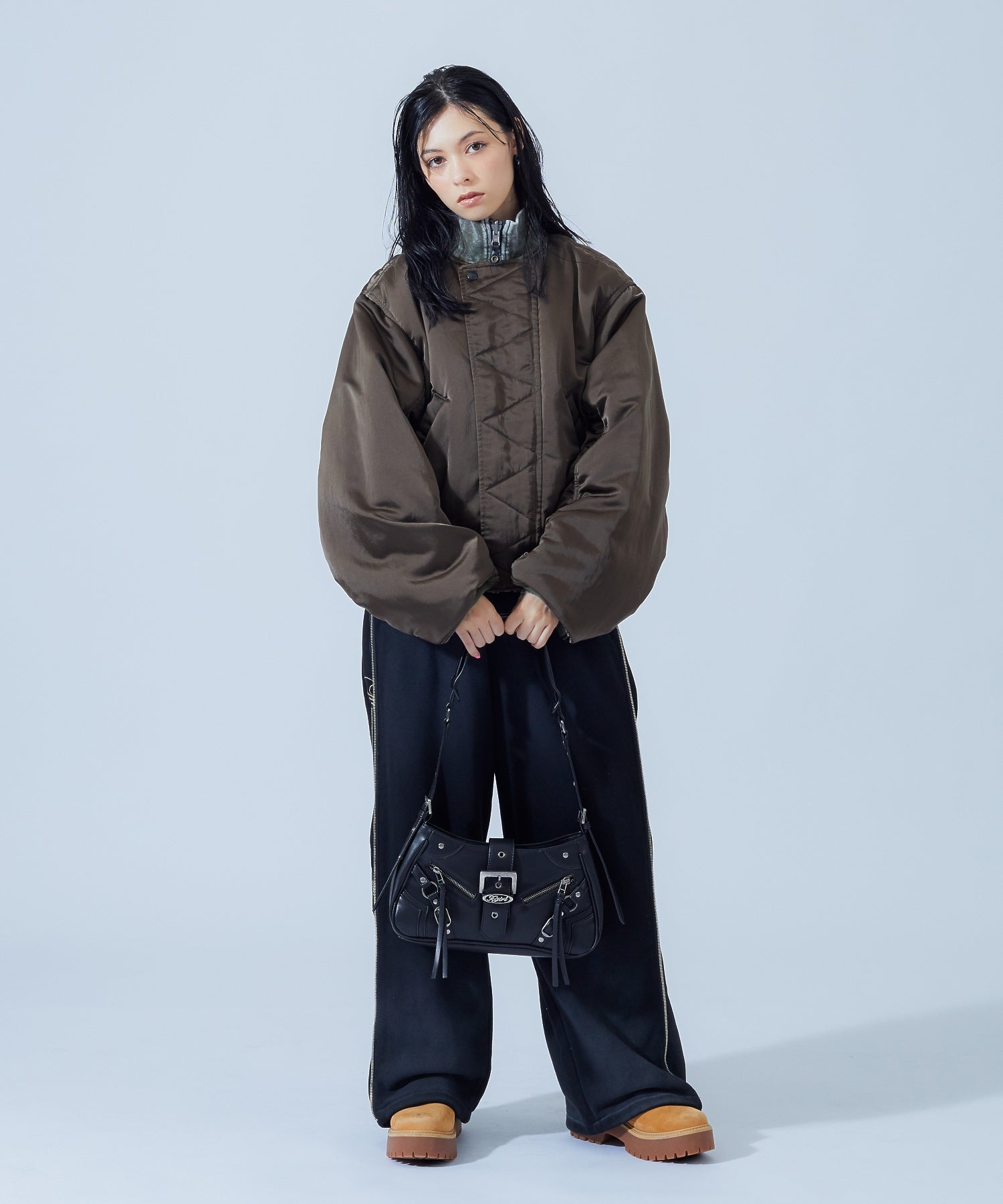 FADED SIDE ZIP SWEATPANTS