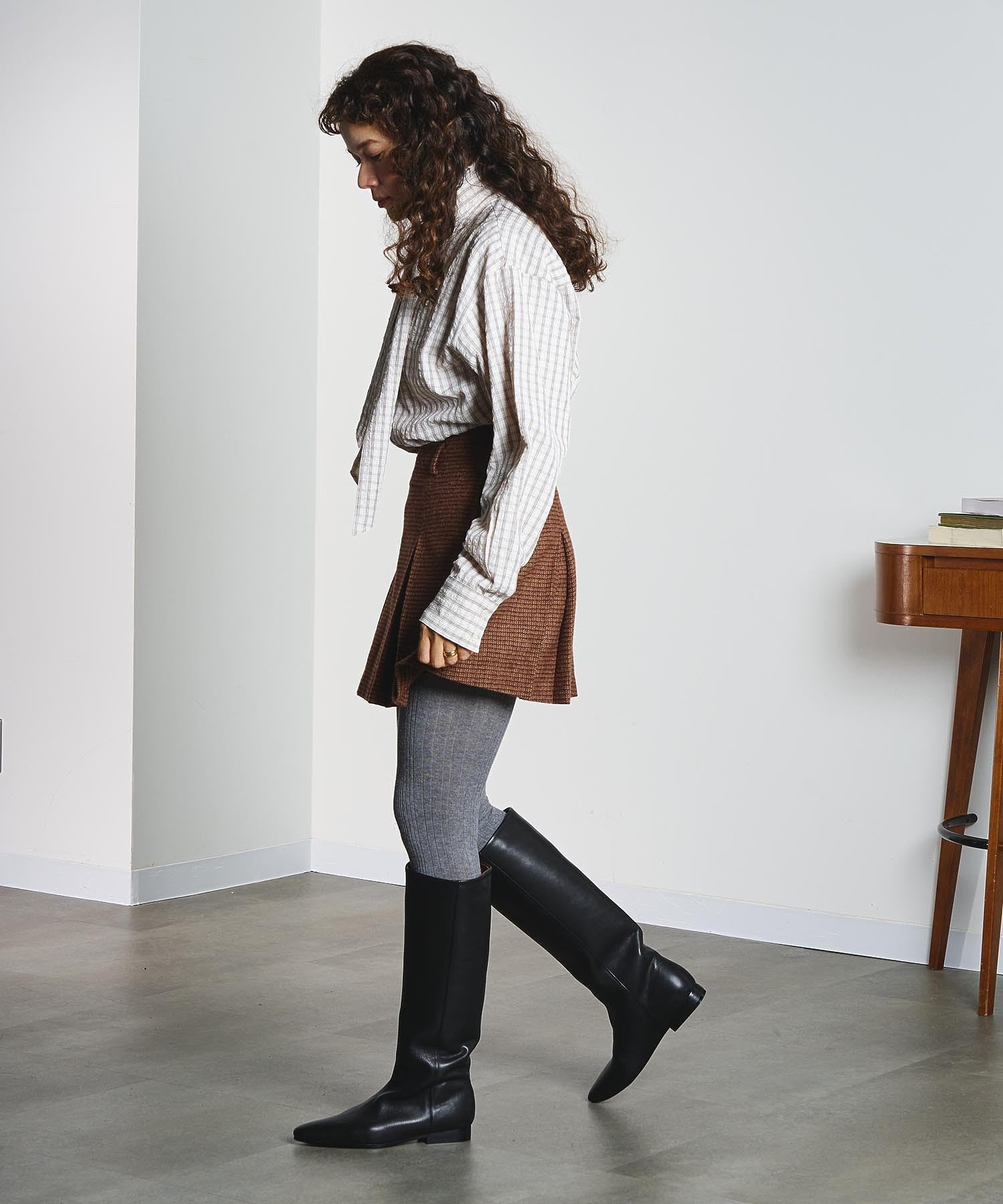 REMME/LEATHER LONG BOOTS