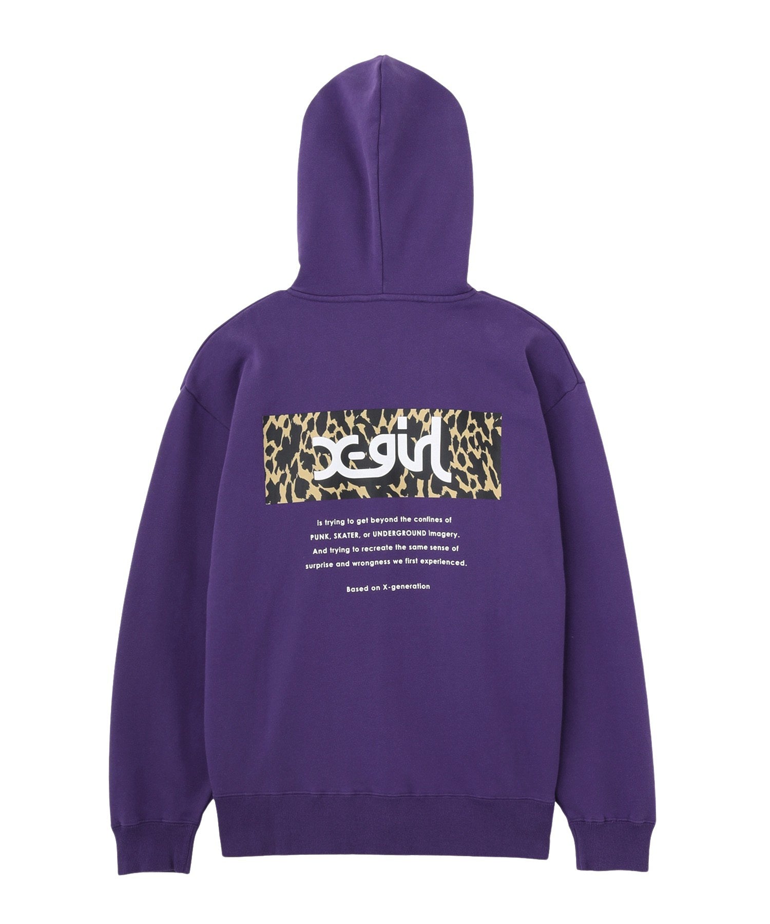 LEOPARD BOX ZIP UP SWEAT HOODIE