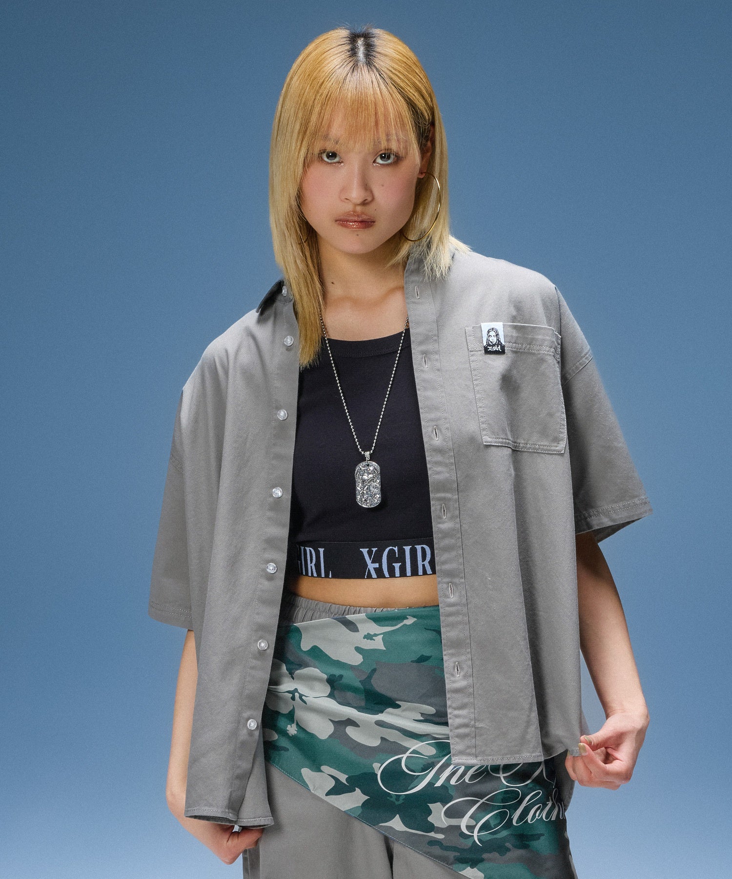 LOGO JACQUARD HEM S/S TEE