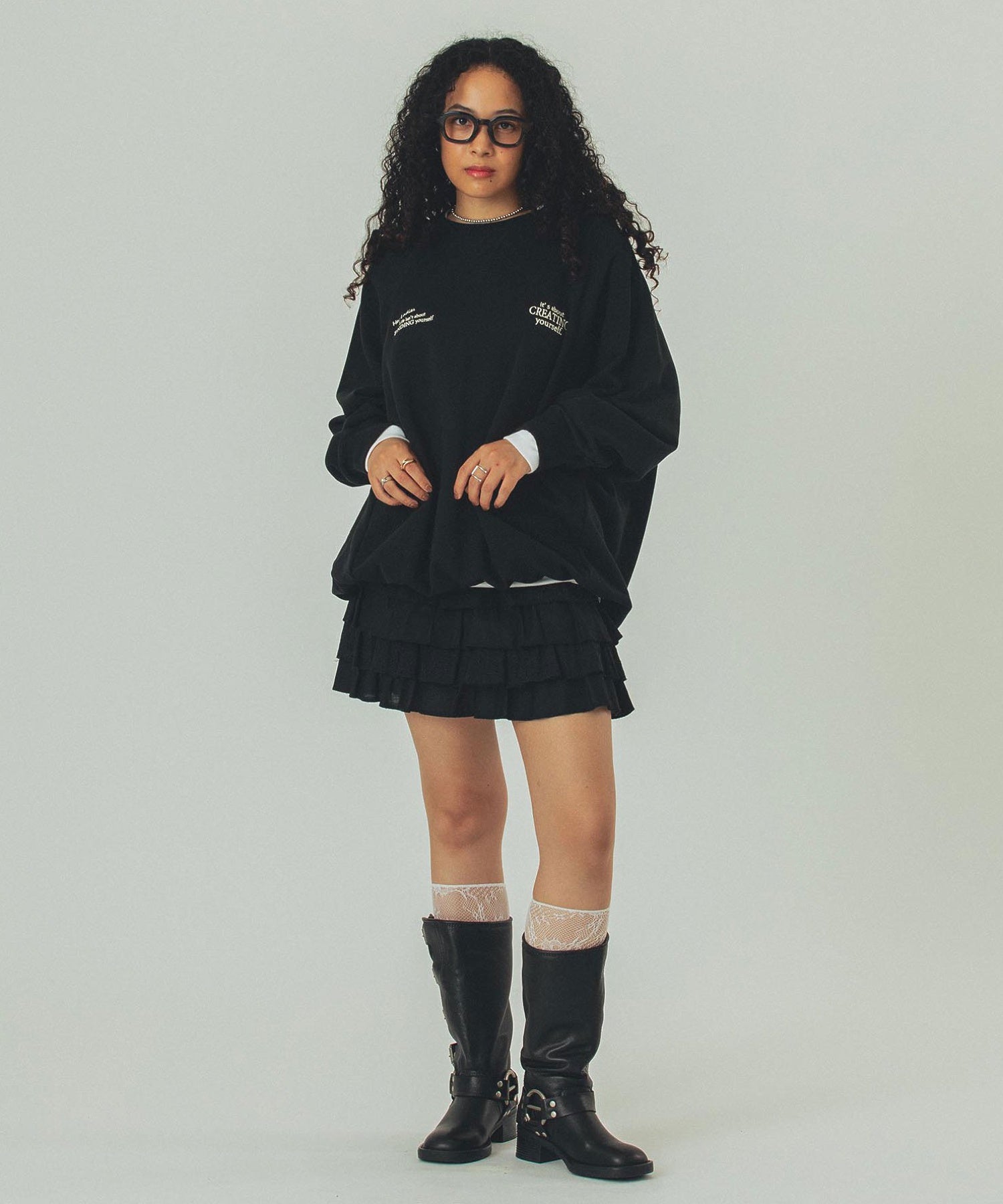 model:168cm 着用サイズ:ONE SIZE