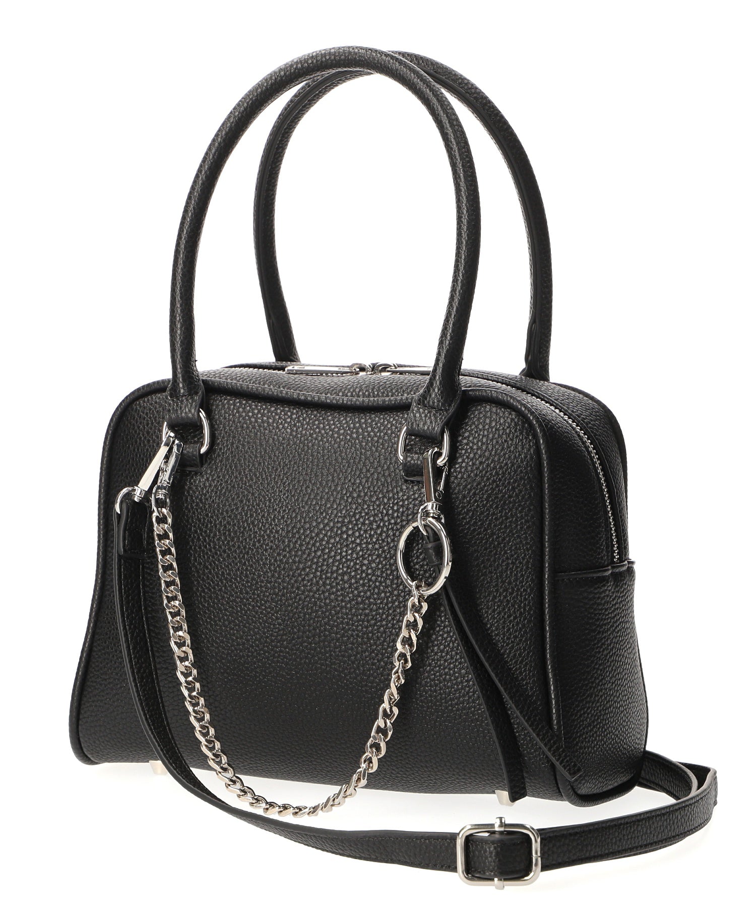 VELETTO/CHAIN CHARM BOSTON BAG