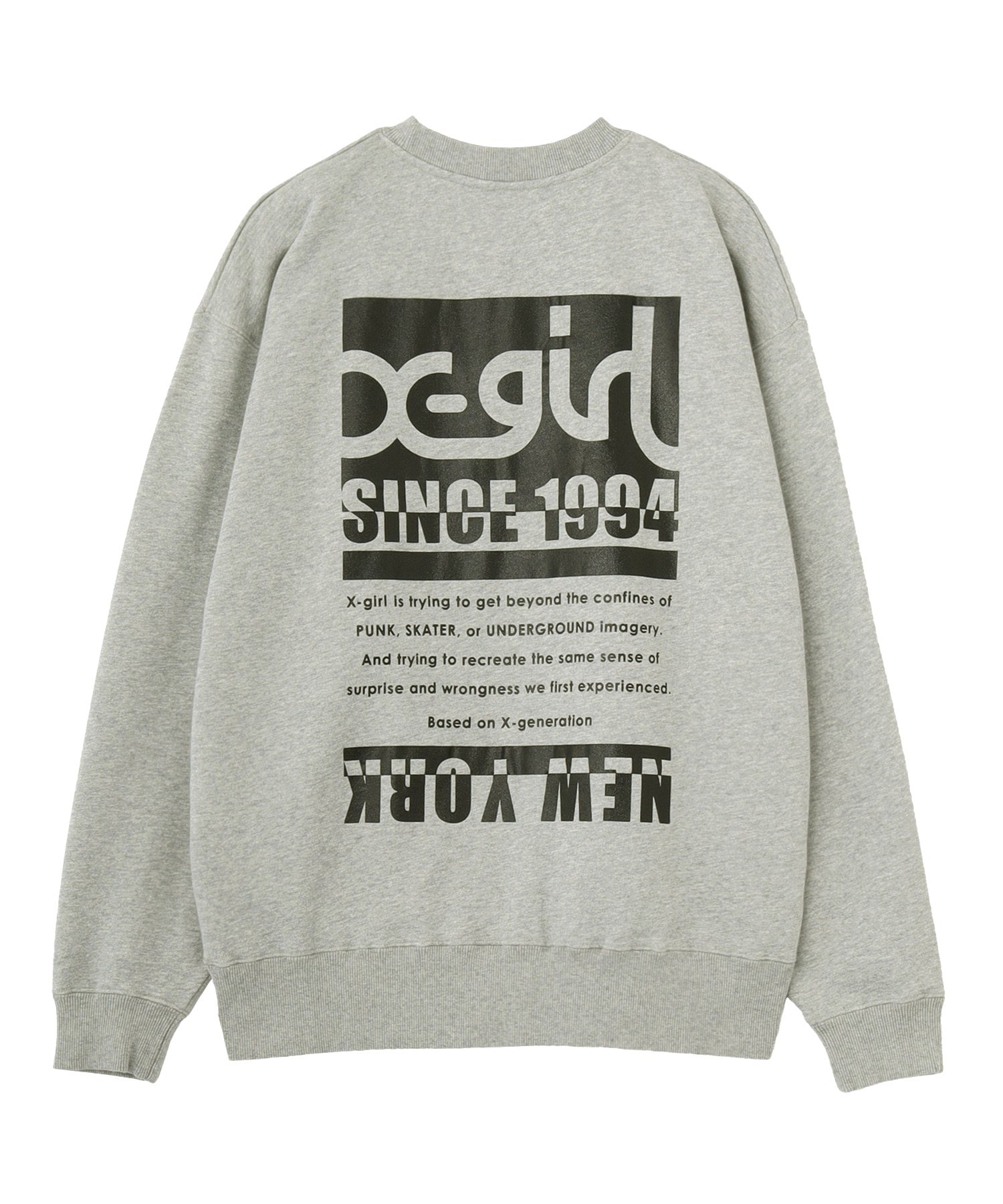 BI COLOR BOX LOGO CREWNECK SWEAT TOP