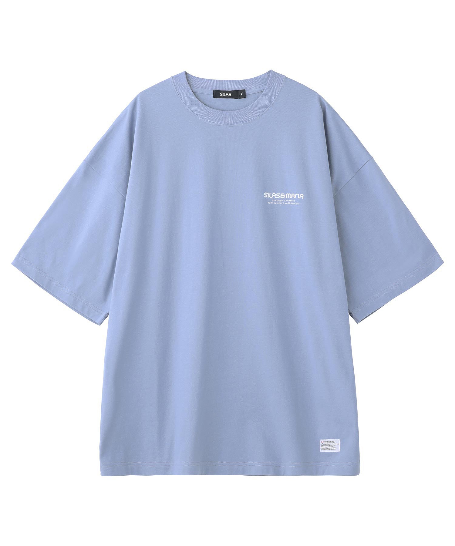 SILAS AND MARIA LOGO WIDE S/S TEE