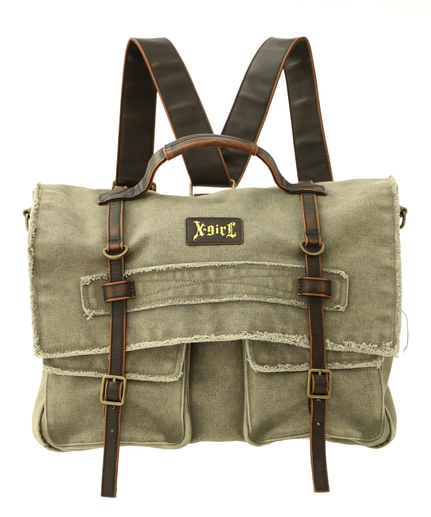 DISTRESSED MESSENGER BAG