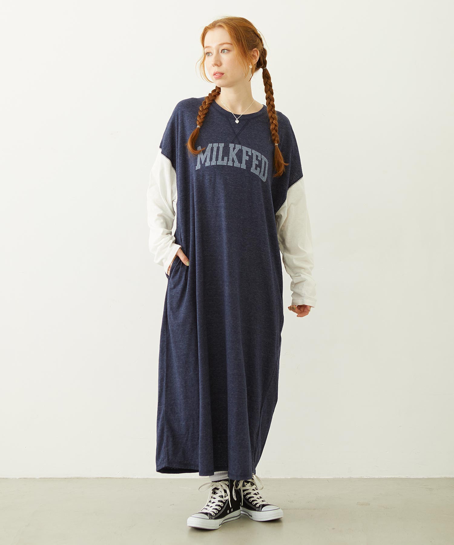 COLLEGE LOGO LONG DRESS