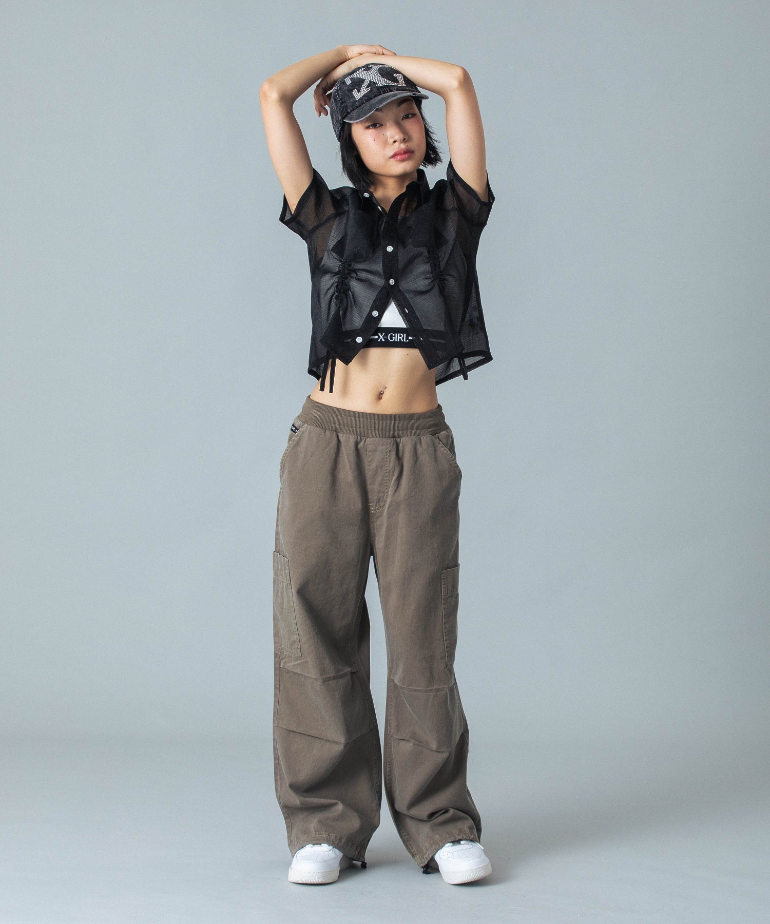 FRONT DRAWSTRING S/S SHIRT