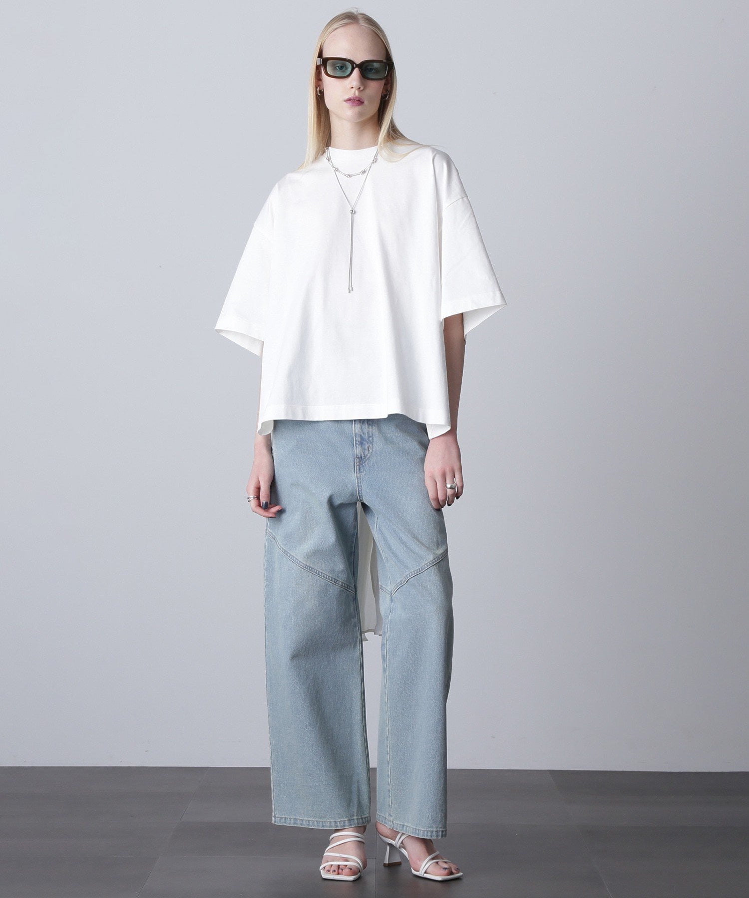 mici/BACK RIBBON S/S TEE