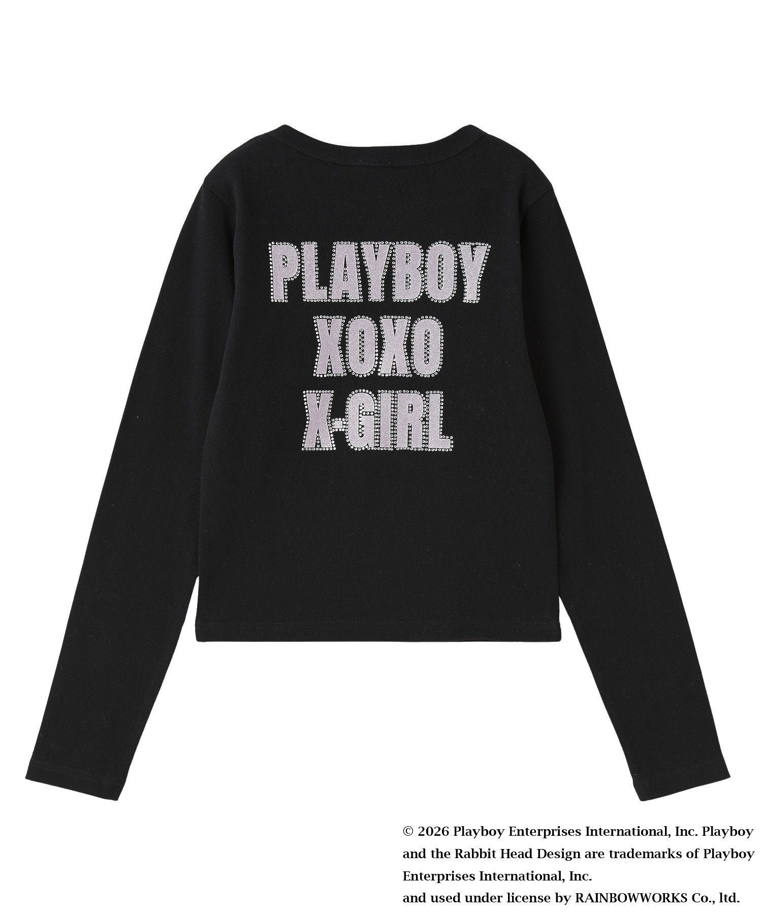 PLAYBOY × X-girl L/S BABY TEE