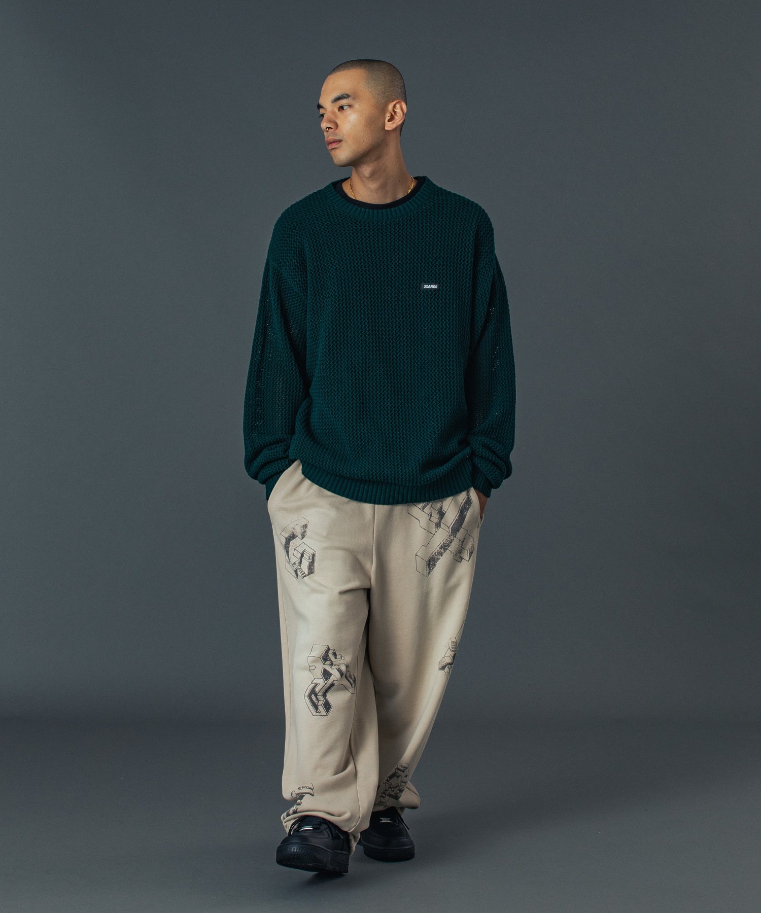 GEOMETRIC SWEAT PANTS