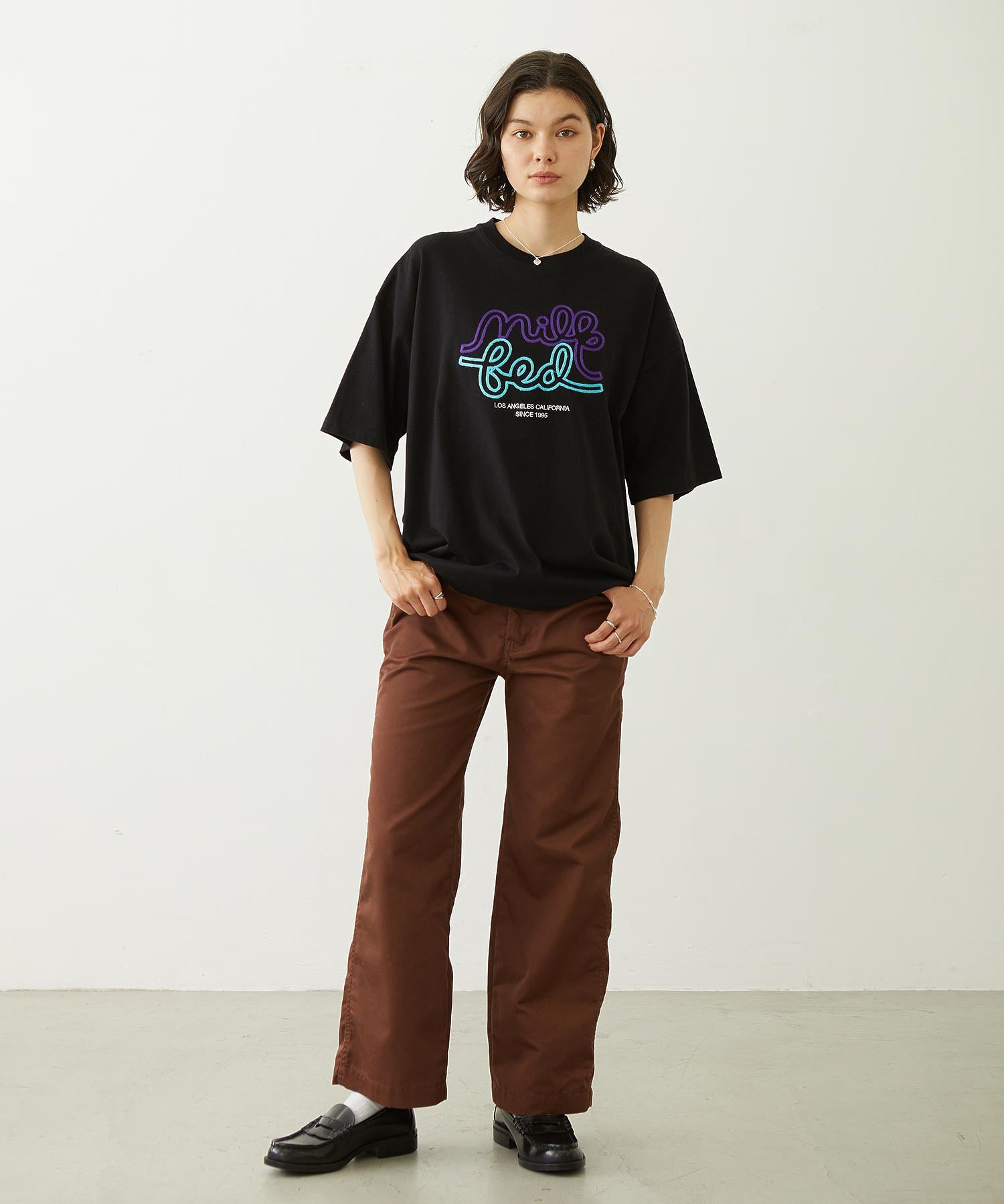 ROPEY LOGO CHAIN STITCH S/S TEE
