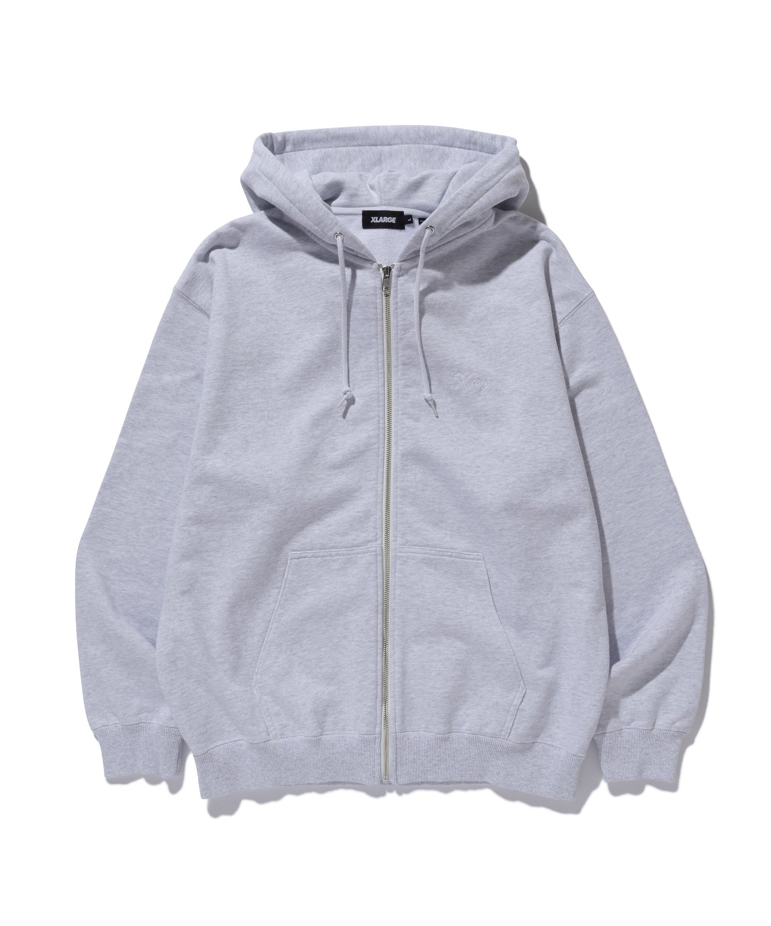 CURSIVE ZIP UP HOODED SWEATSHIRT