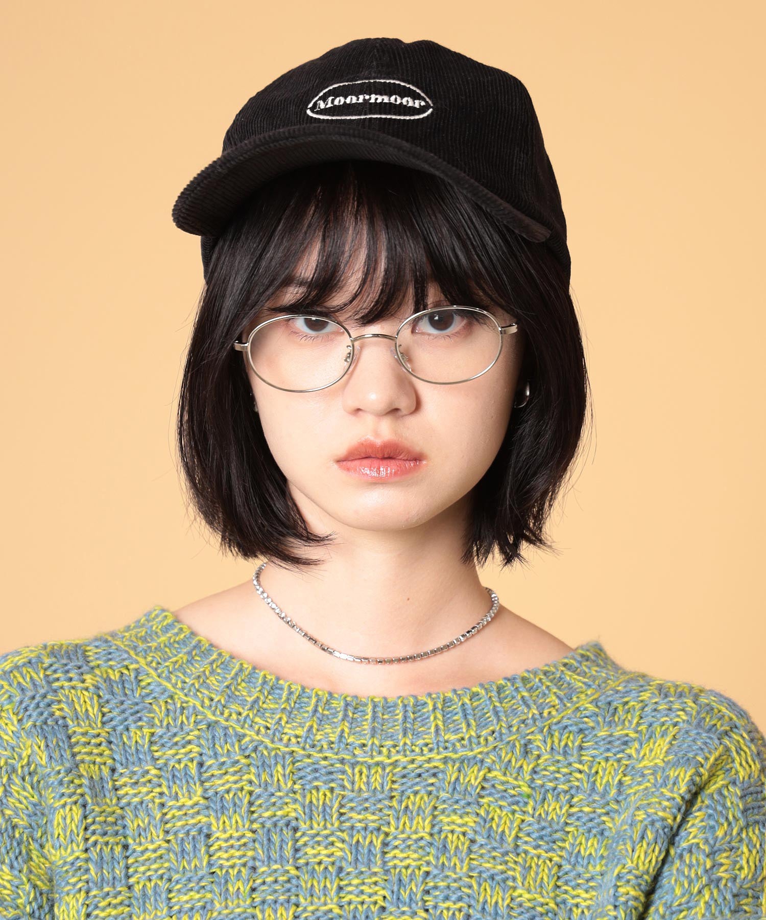 コーデュロイロゴキャップ