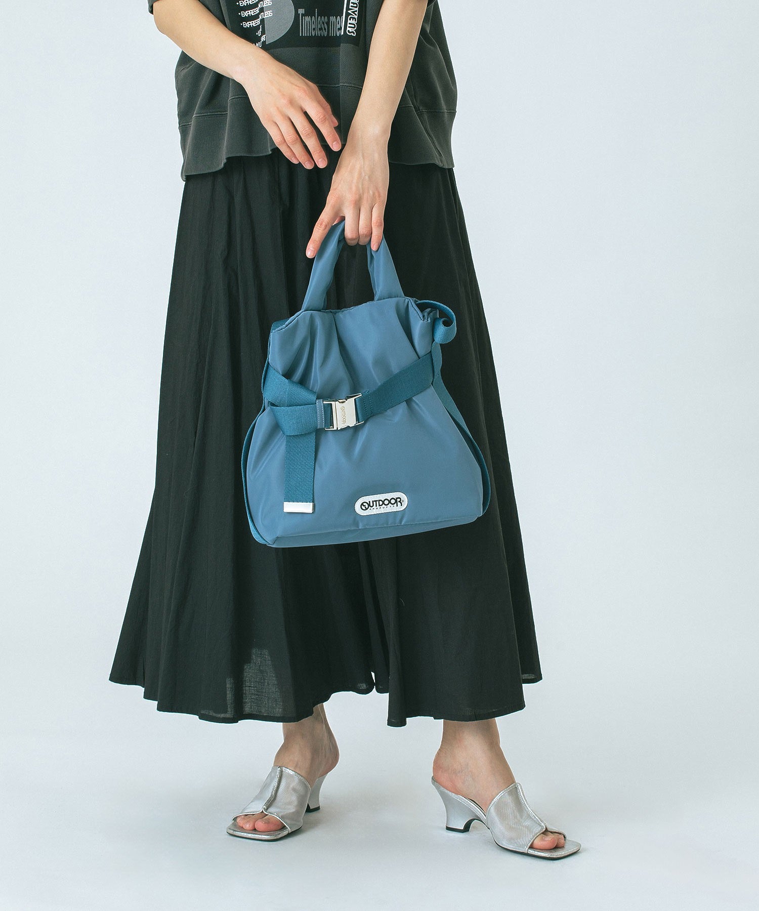 【ブルー・ブラウンROSE BUD別注カラー】OUTDOOR PRODUCTS/2WAY BELT BAG