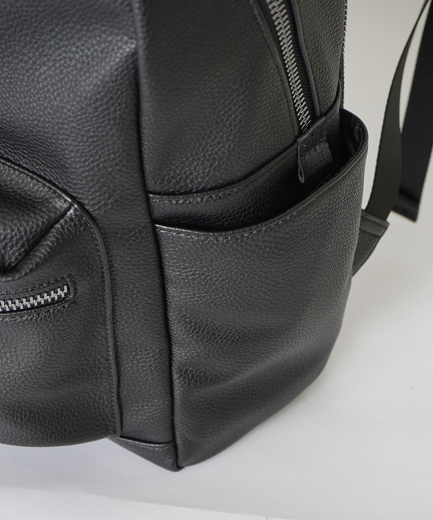 FAUX LEATHER BACKPACK
