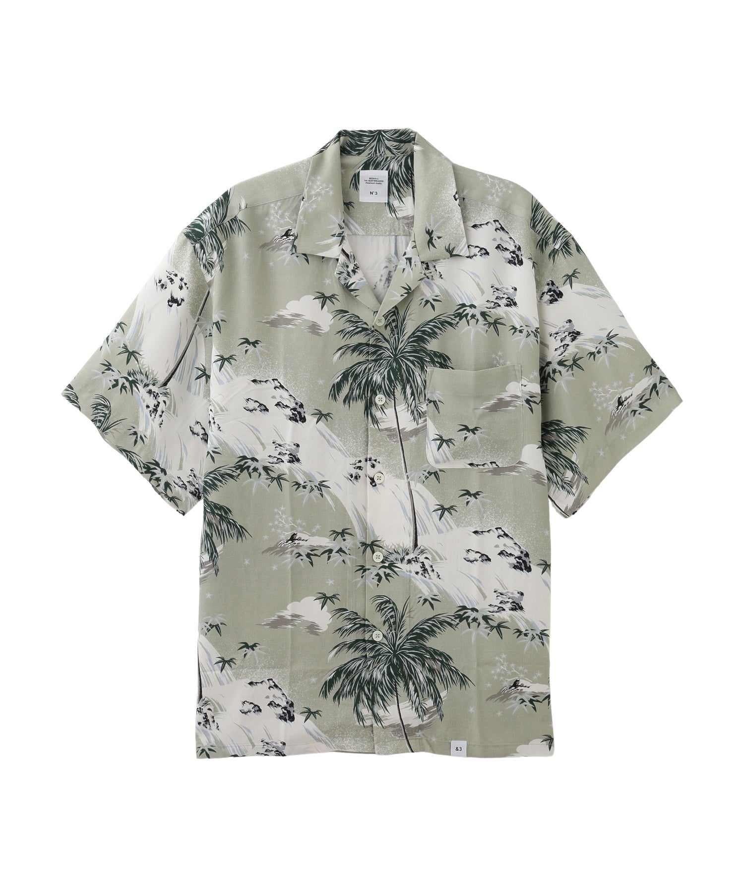 BEDWIN/ベドウィン/S/S ORG ALOHA SHIRT ROGERS/24SB1724