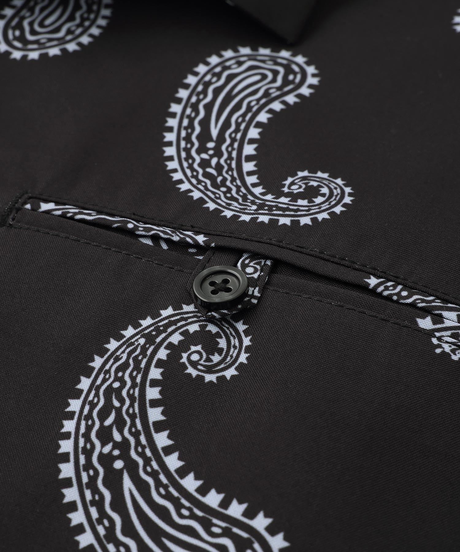 PAISLEY S/S OPEN COLLAR SHIRT SILAS