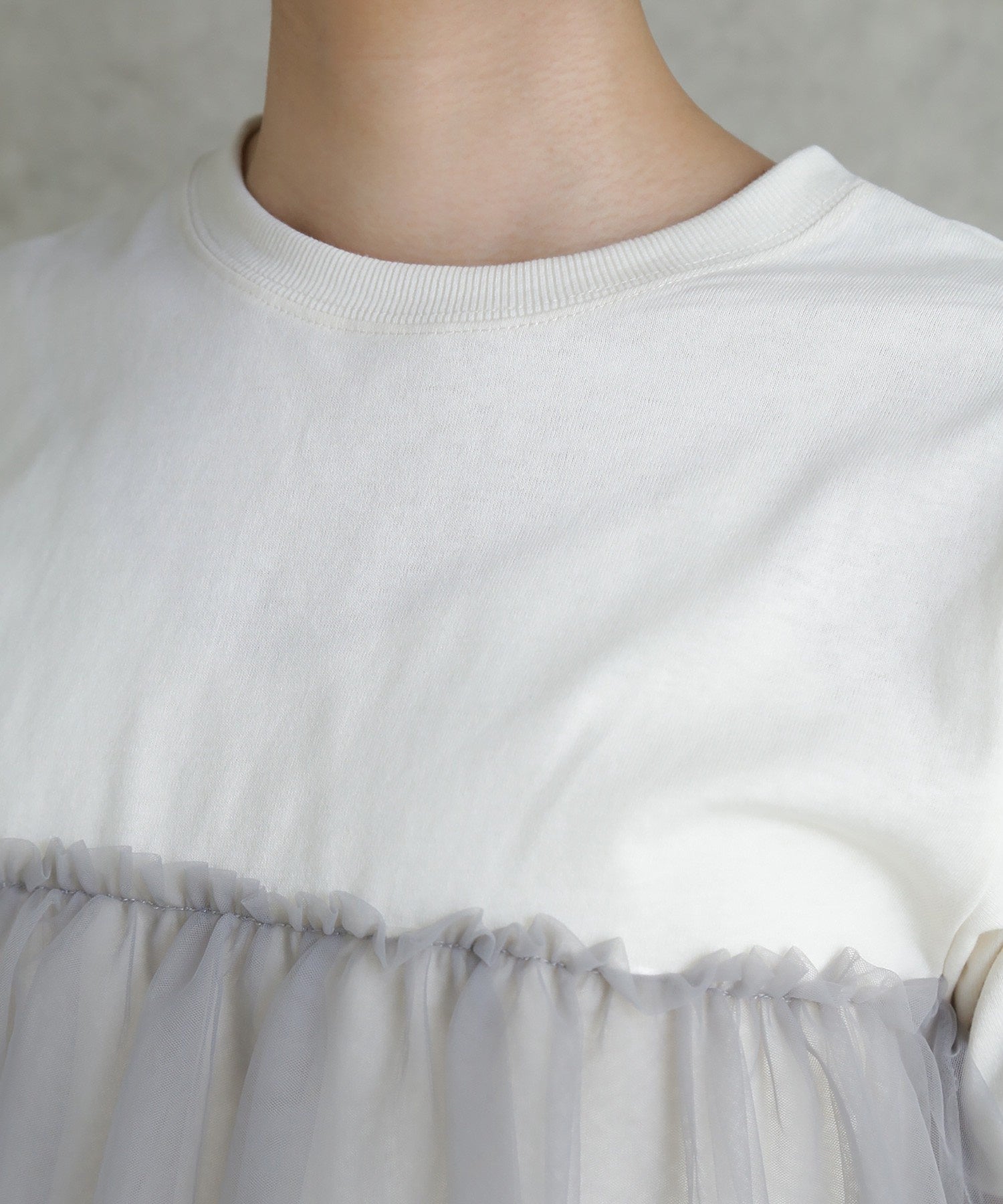 【WEB・一部店舗限定】チュールデザイントップス