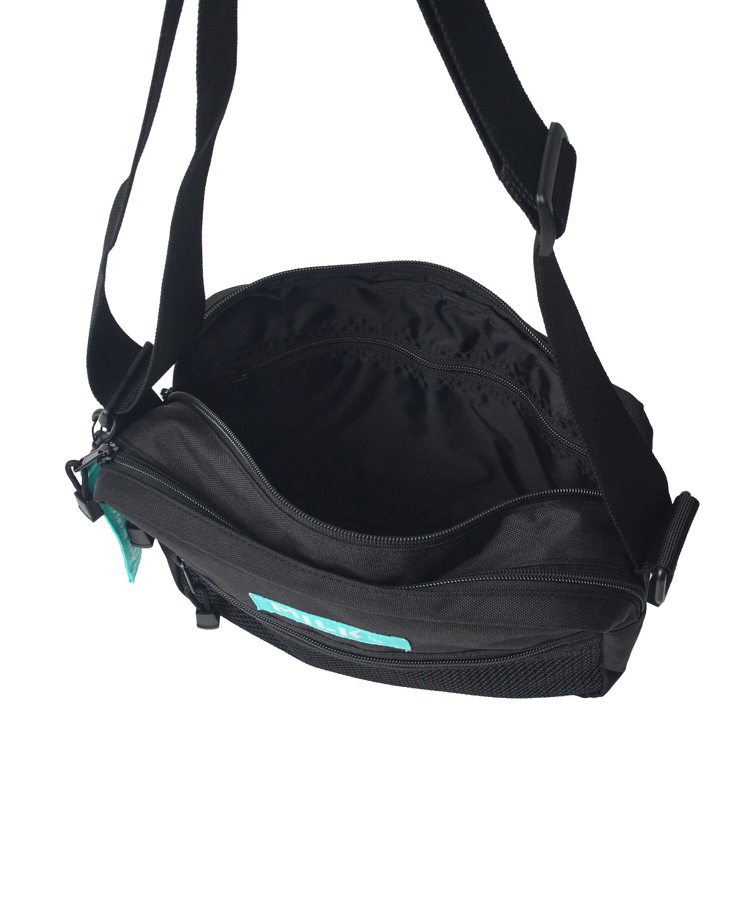 SHOULDER WIDE BAG MESH POCKET LtGREEN