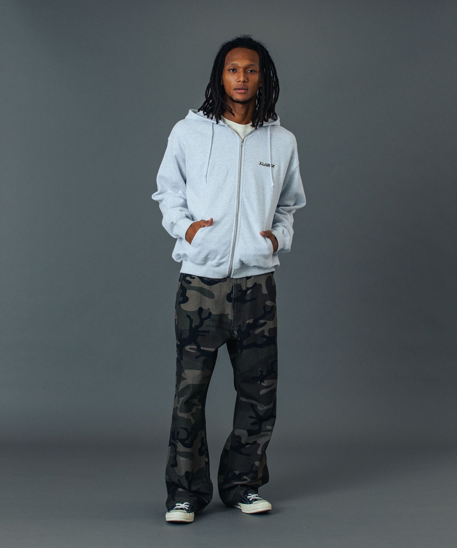 OG BOX ZIP UP HOODED SWEATSHIRT