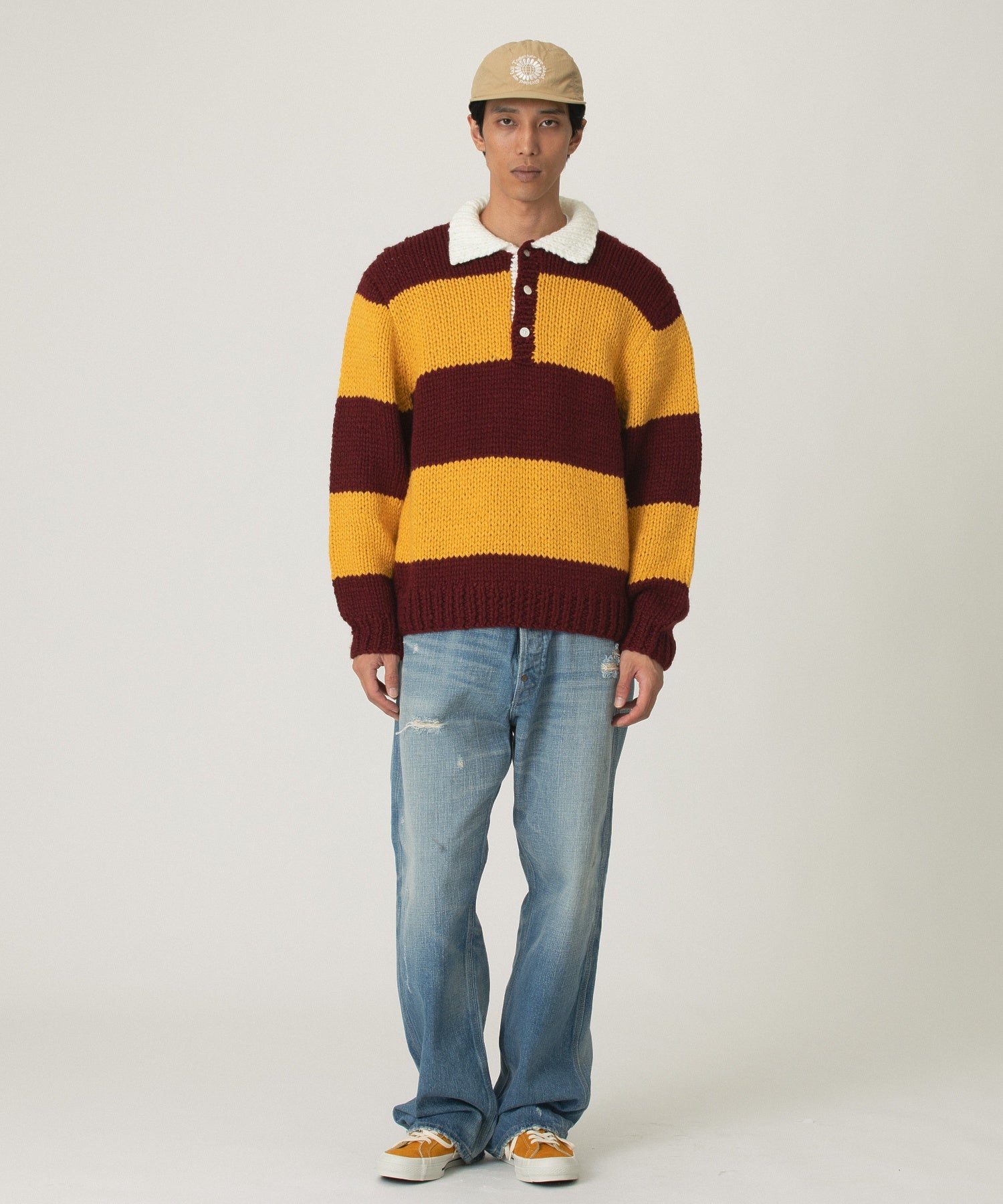 RICE NINE TEN/ライスナインテン/HAND KNITTING RUGBY SHIRT HKN-RUG