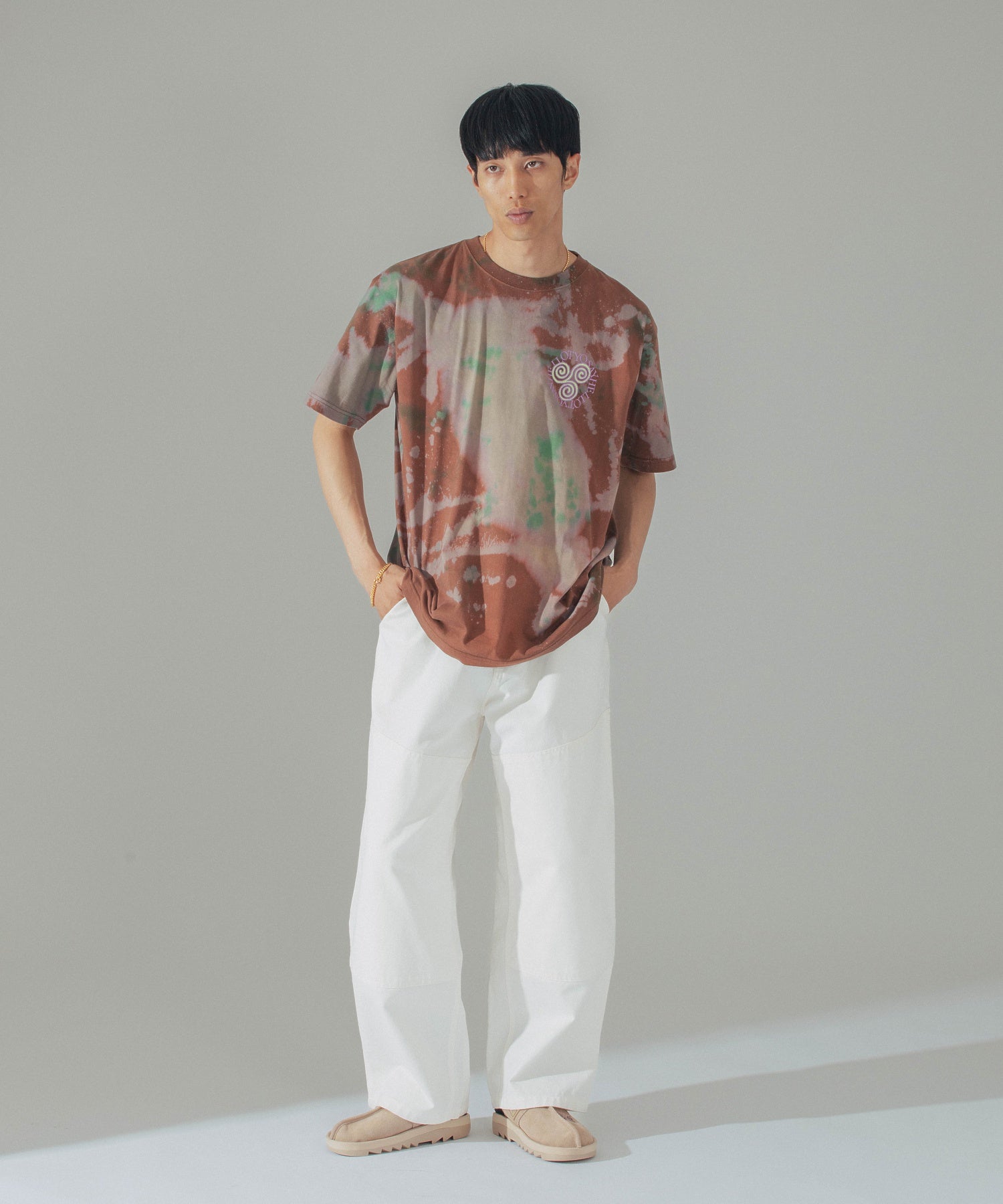 SAY HELLO/セイハロー/D.Y.E SLAP LOGO S/S TEE/24SS-06