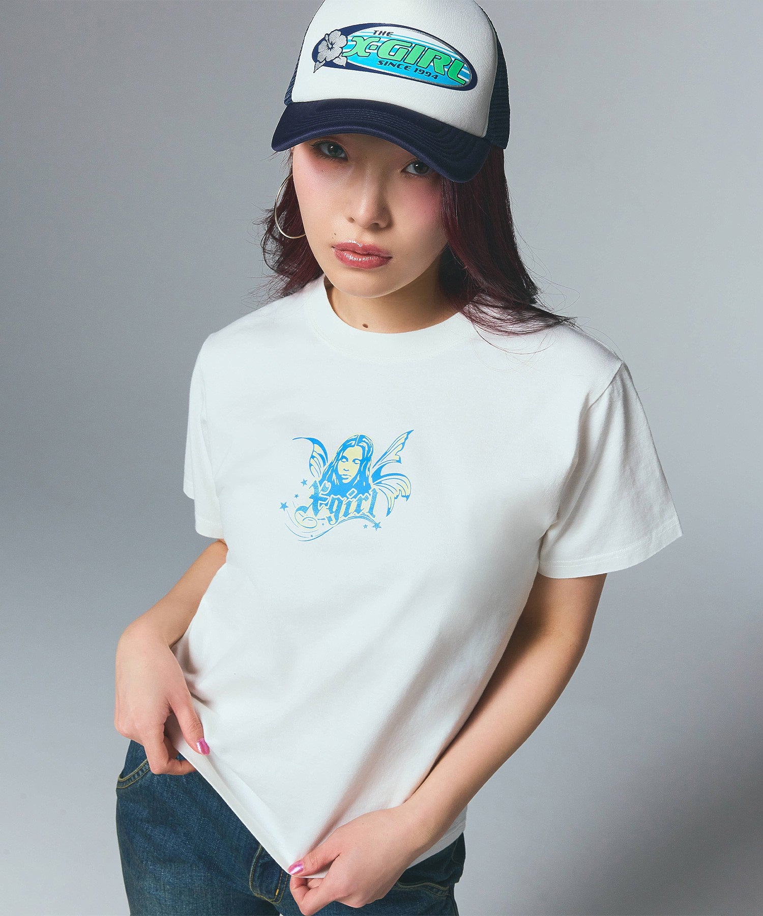 HIBISCUS OVAL LOGO TRUCKER CAP
