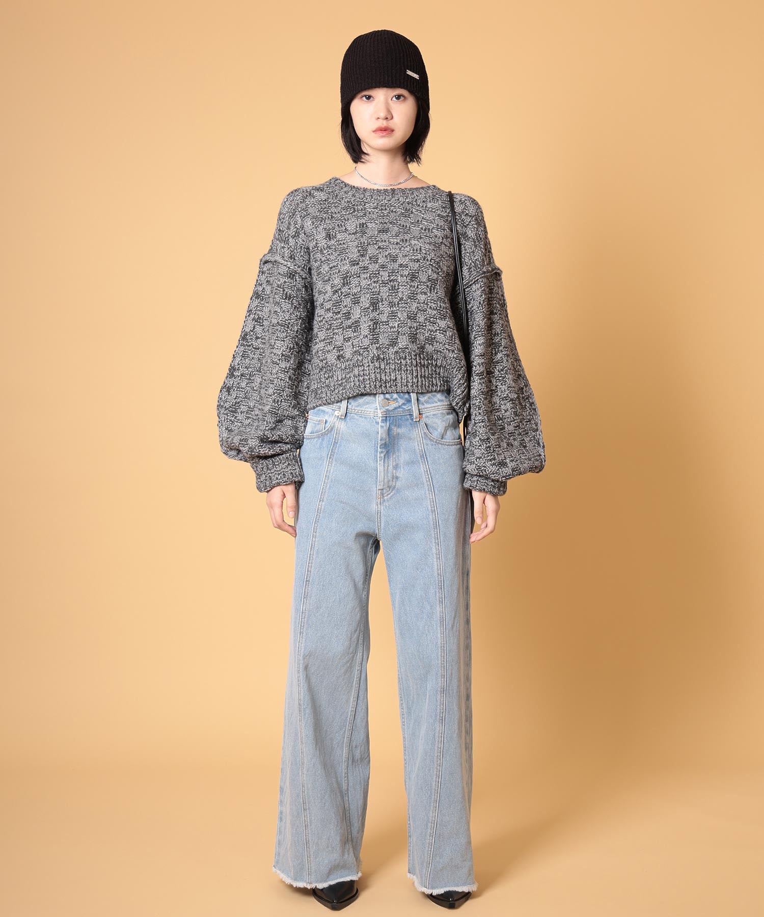 ミックスニットプルオーバー