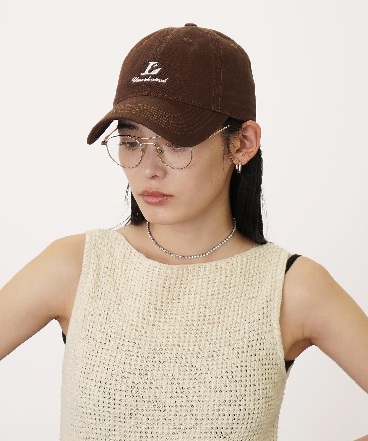 ワンポイントシシュウCAP