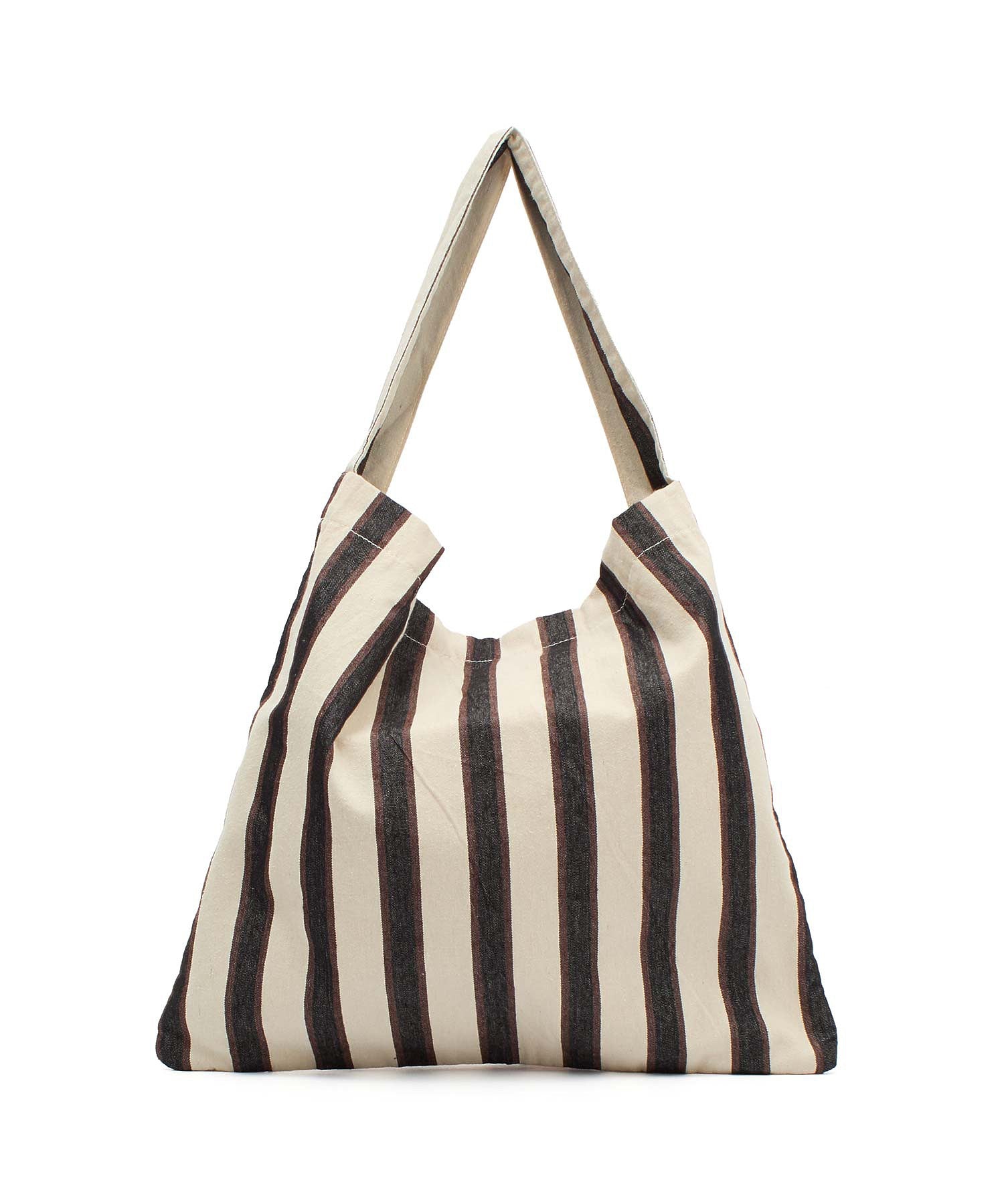 beej/STRIPE FABRIC OSBAG