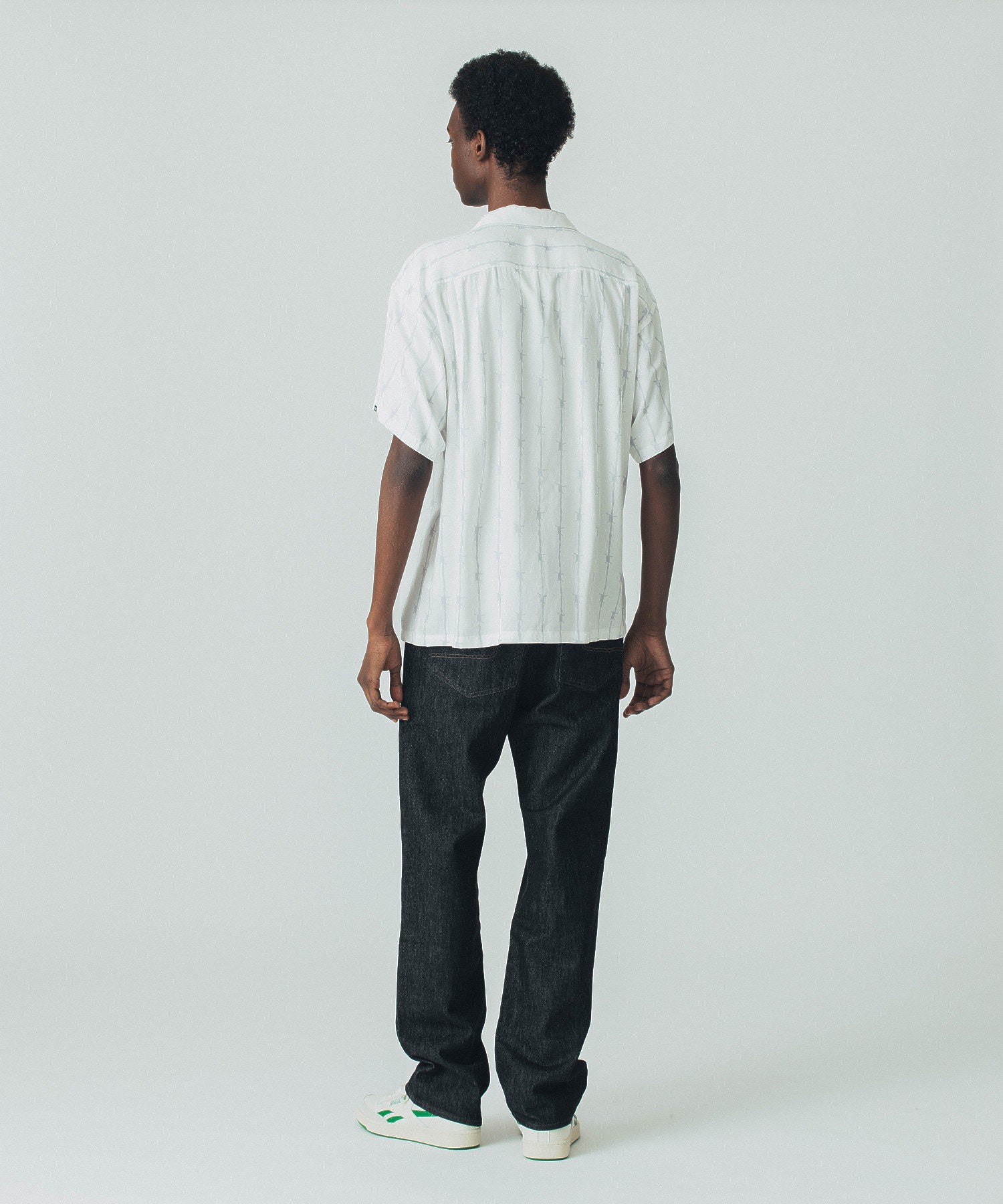 BARBED WIRE S/S OPEN COLLAR SHIRT
