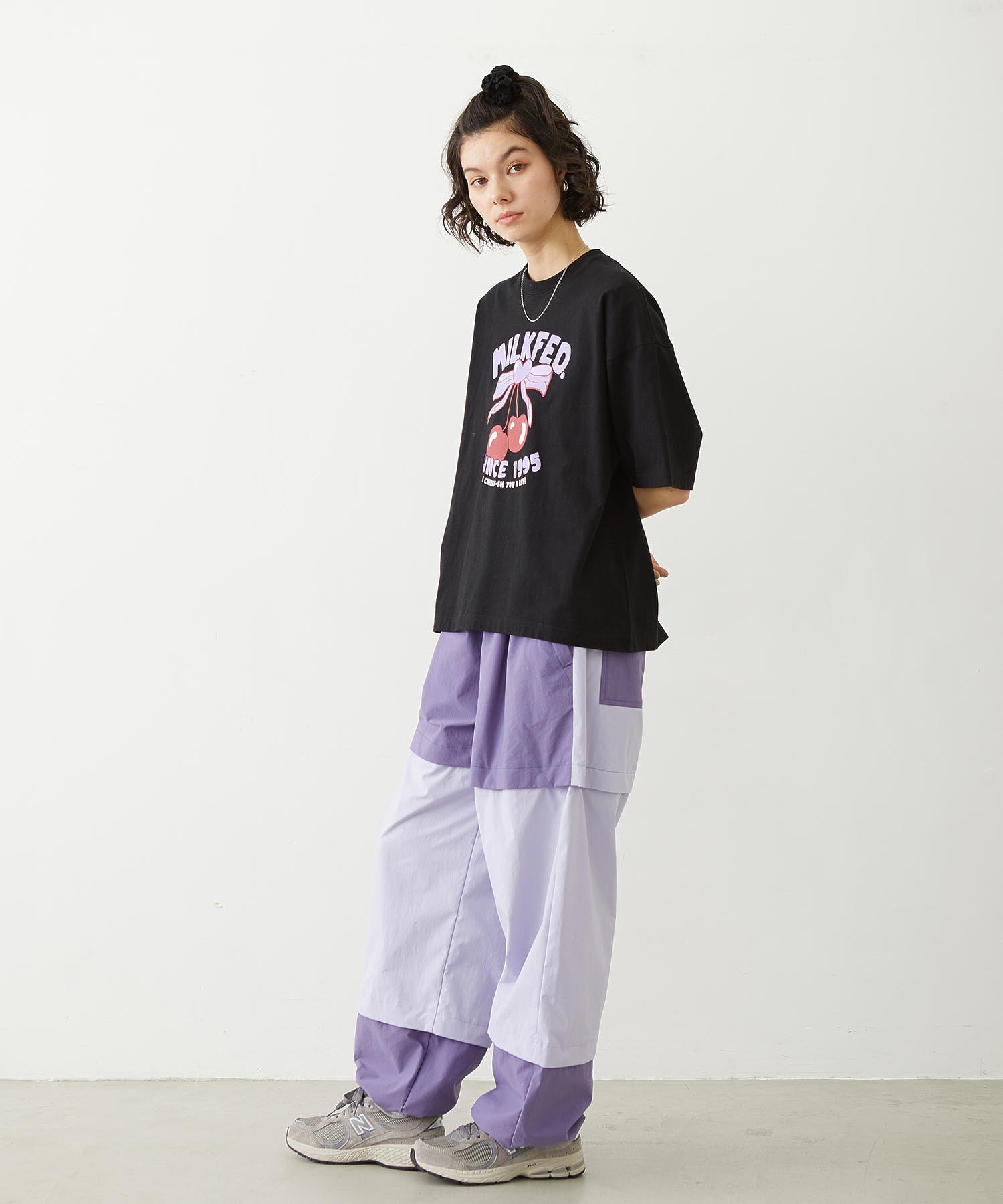 CHERRY RIBBON WIDE S/S TEE