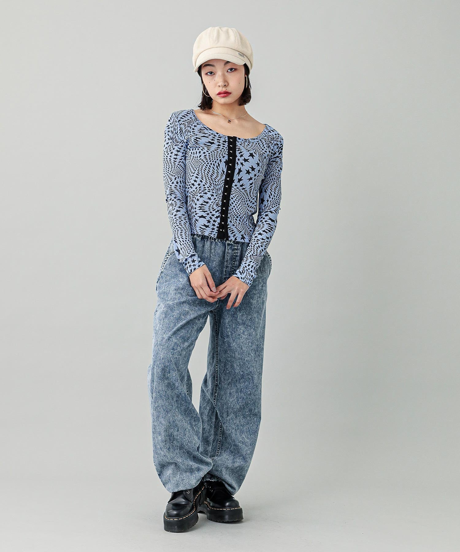 DISTORTED STARS COMAPCT CARDIGAN